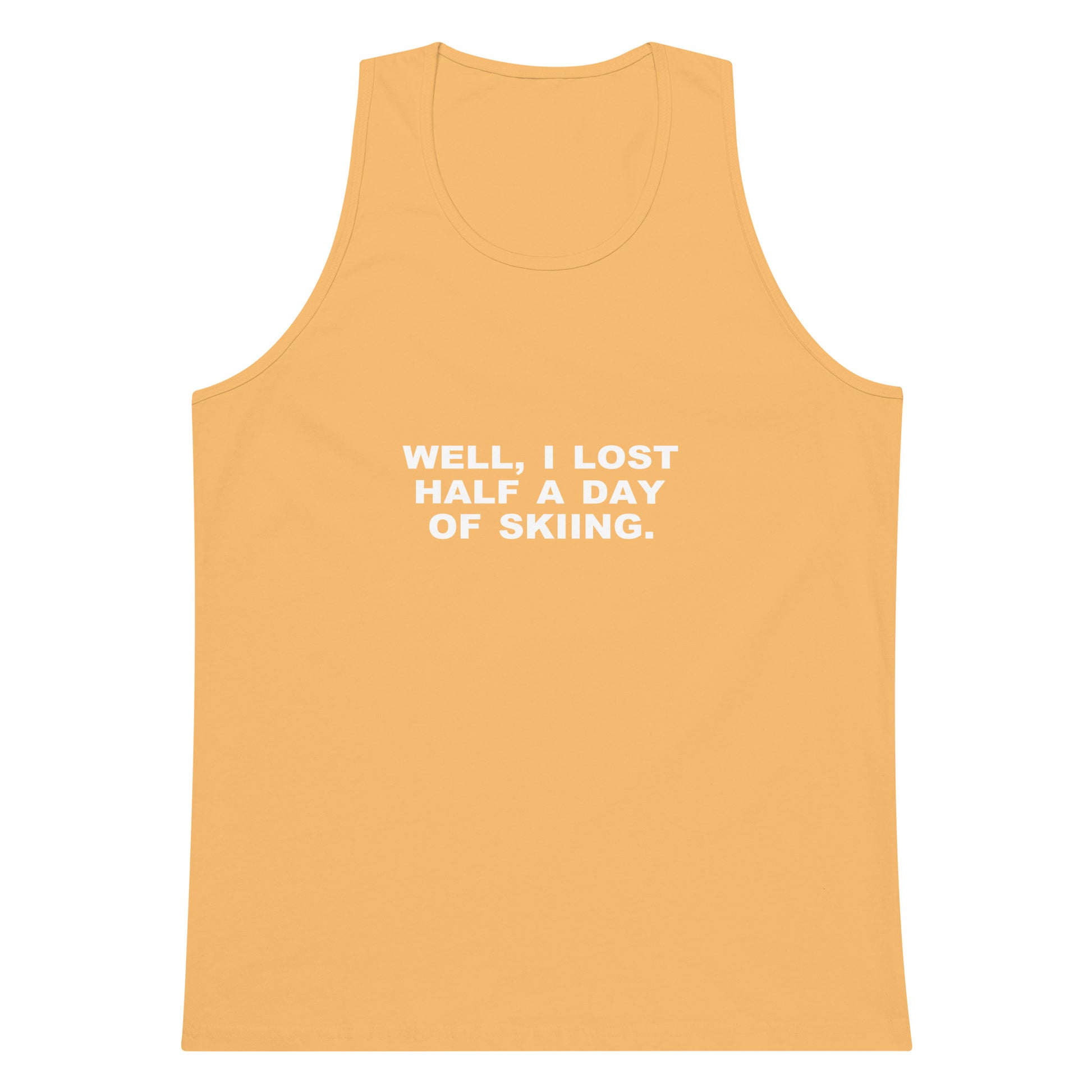 Lost Half A Day Of Skiing Tank Top - Squash