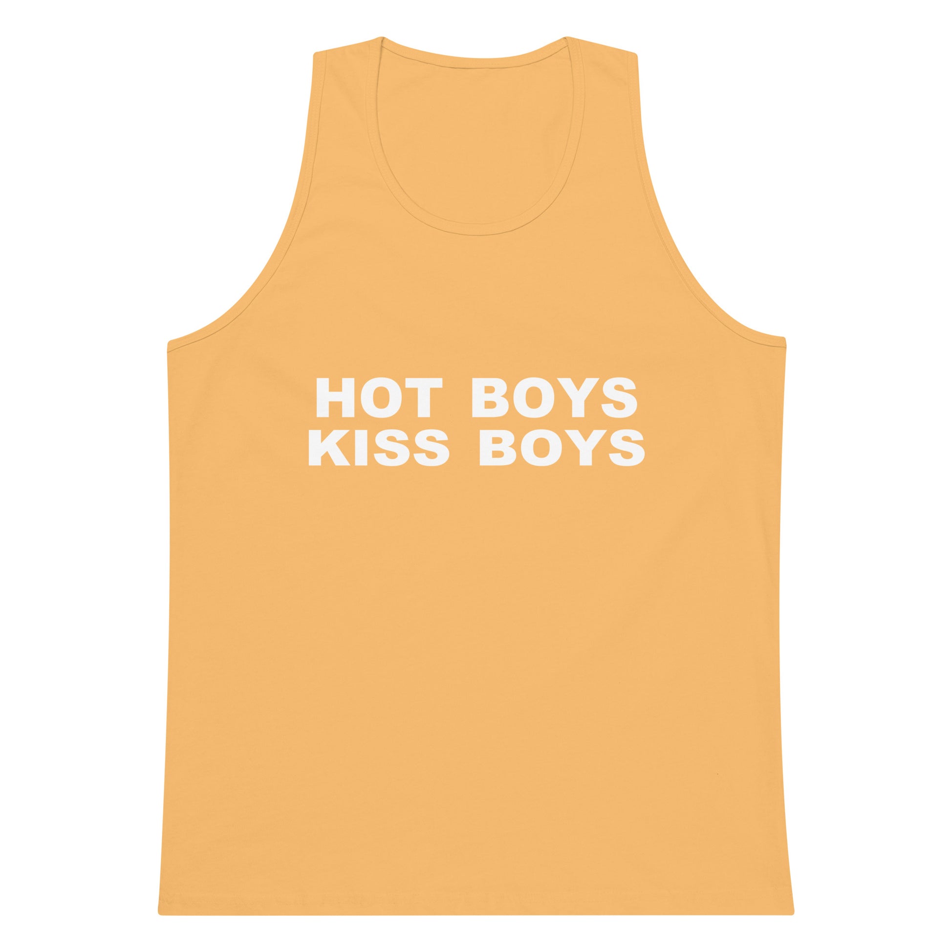 Hot Boys Kiss Boys Tank Top - Squash