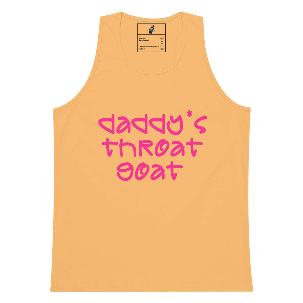 Daddy's Throat Goat Tank Top - Squash