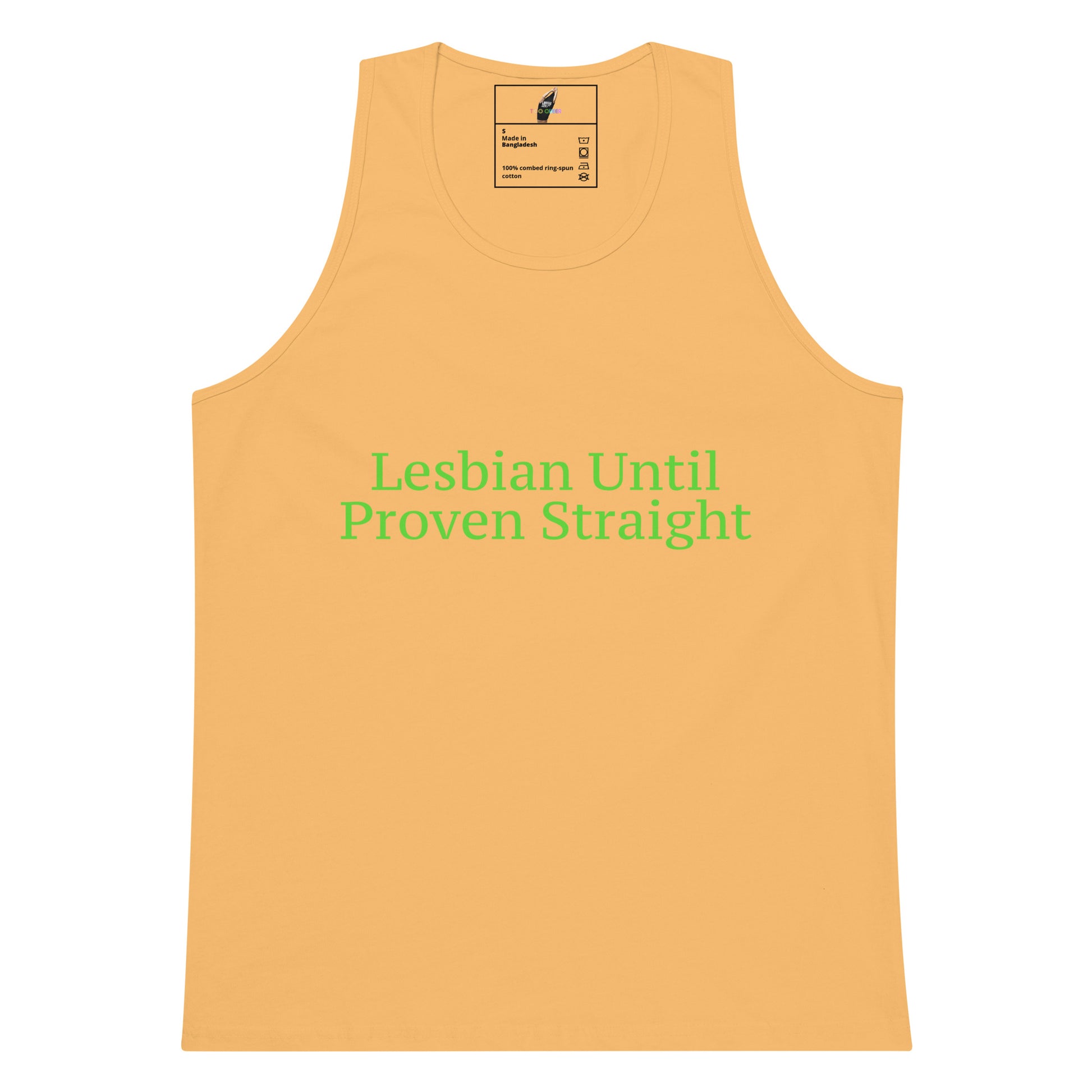 Lesbian Until Proven Straight Tank Top - Squash