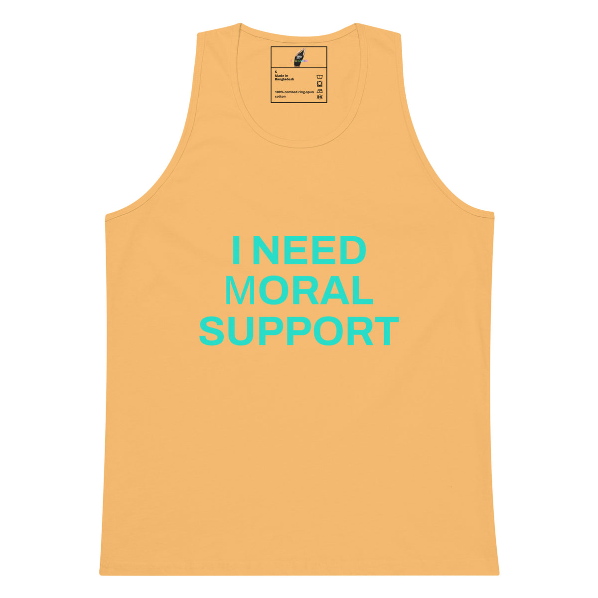 I Need mORAL Support Unisex Tank Top - Squash