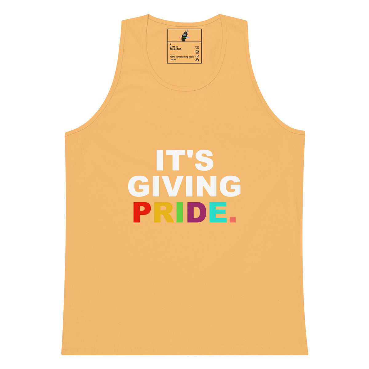 It's Giving Pride. Unisex Tank Top - Squash 