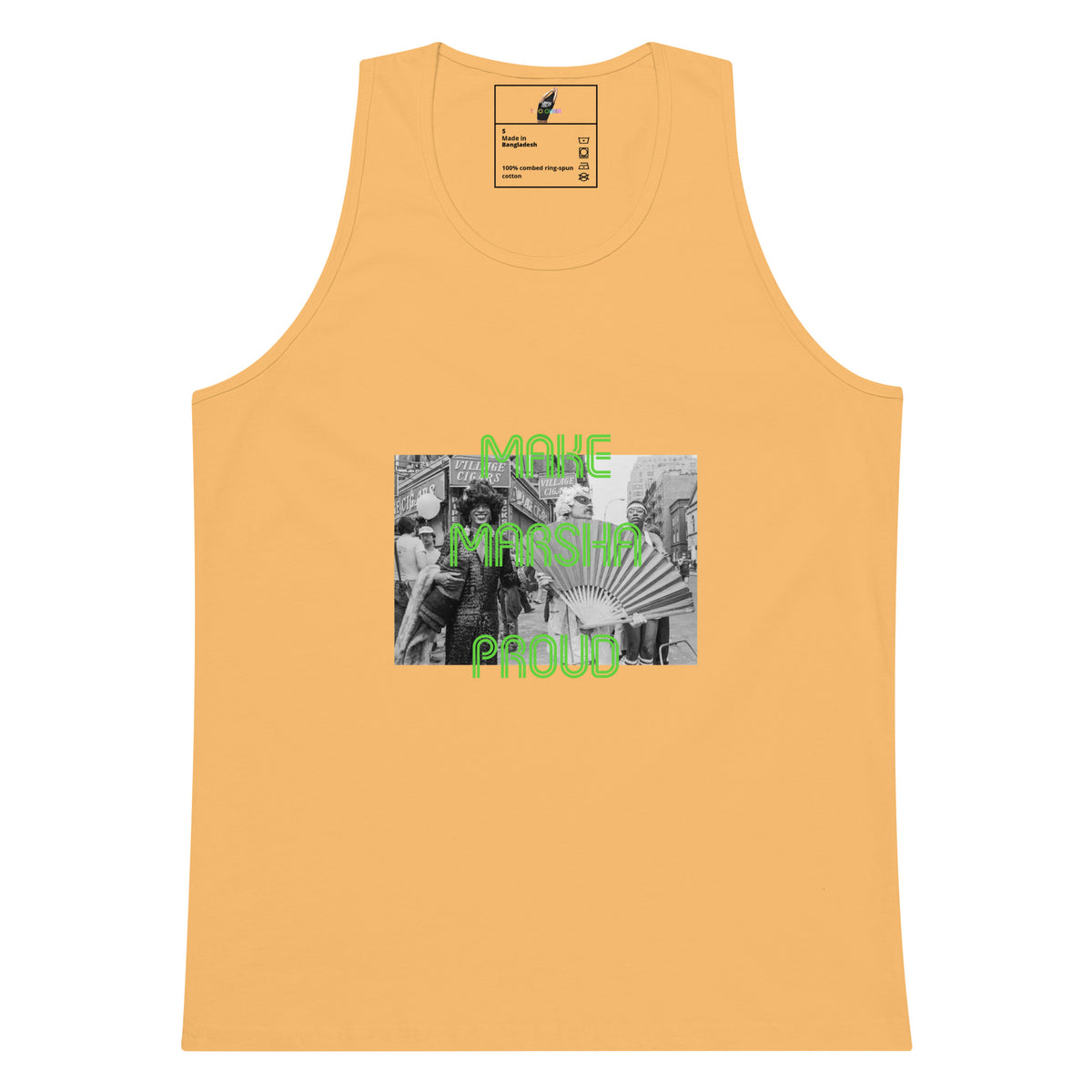 Make Marsha Proud Unisex tank top - Squash