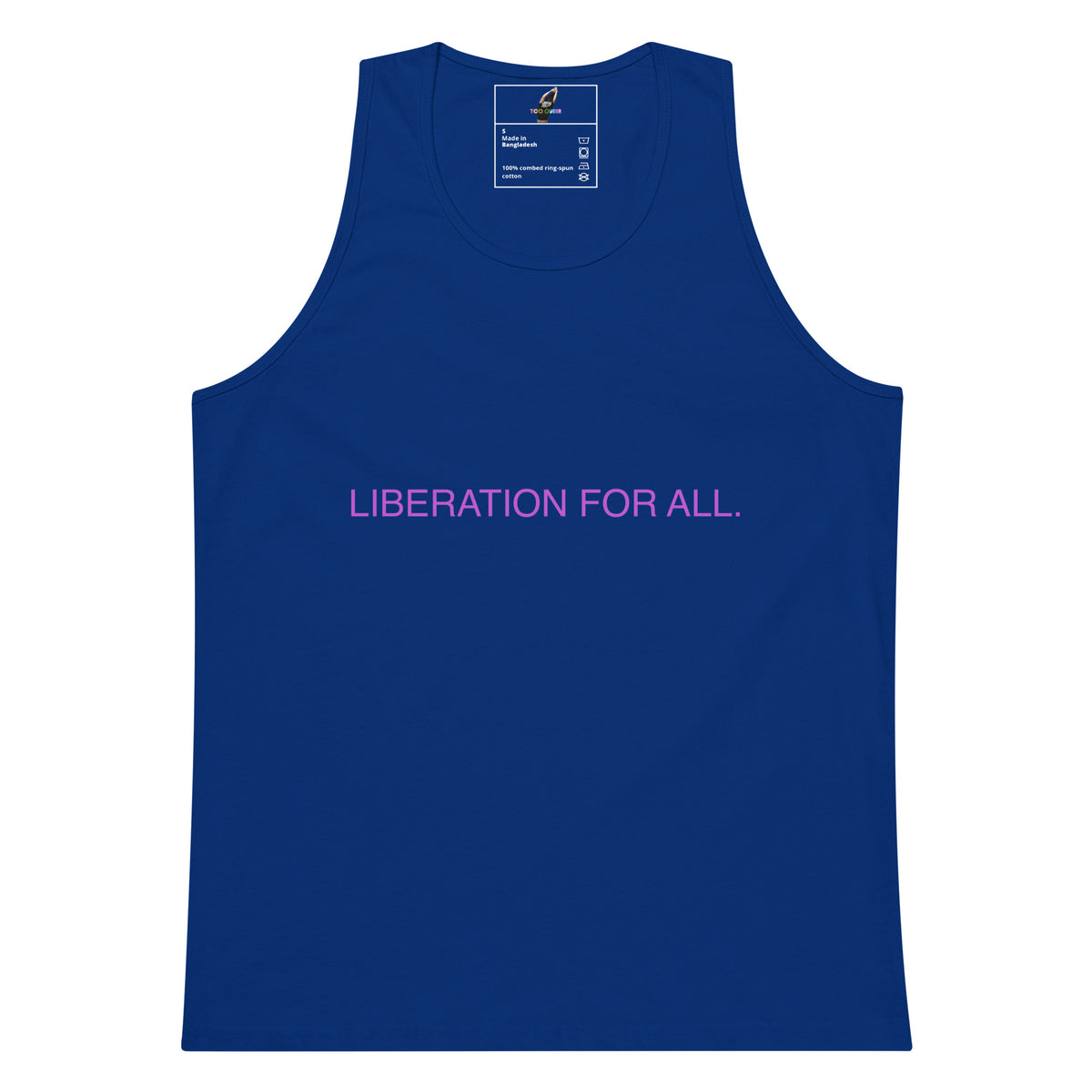 Liberation For All Unisex Tank Top - Team Royal
