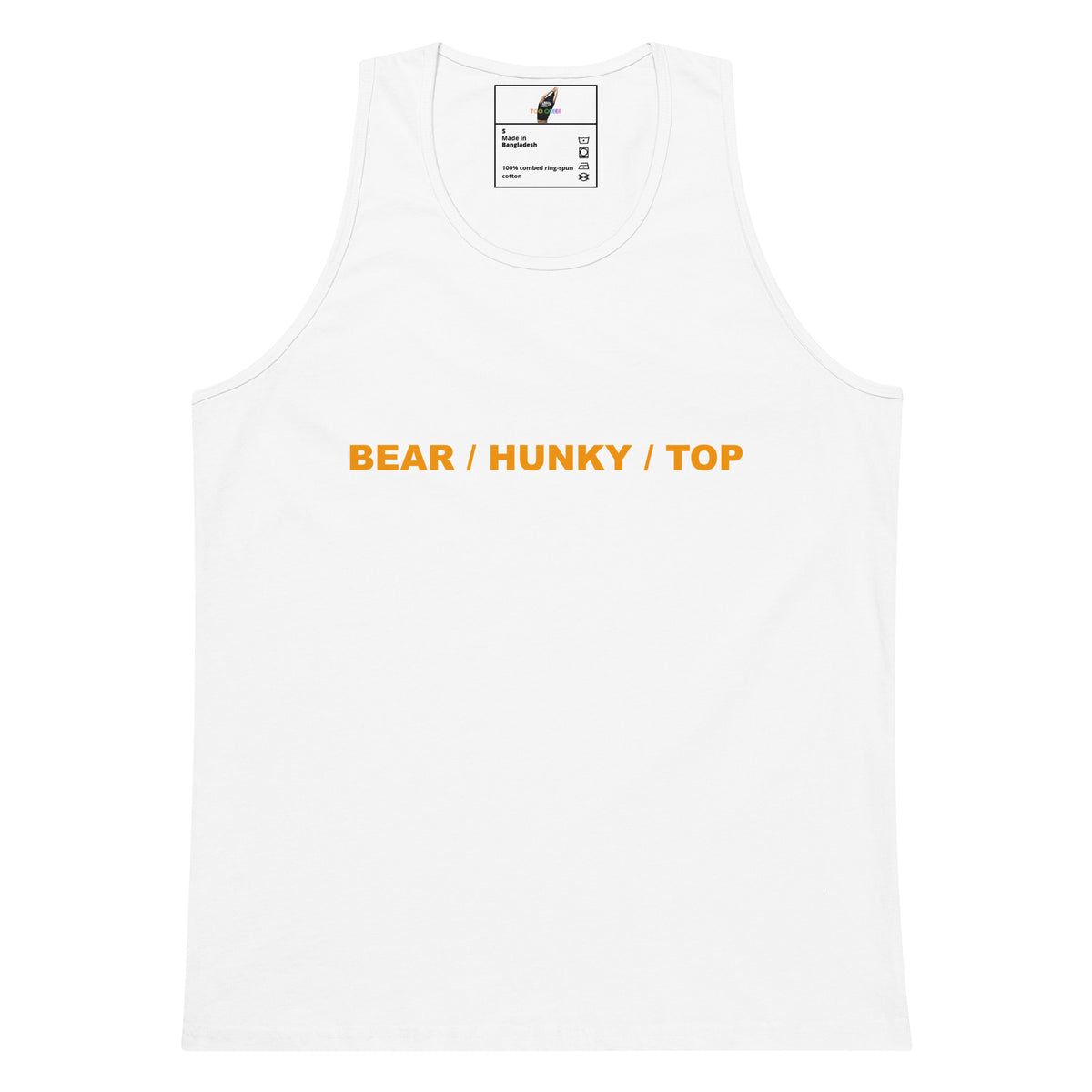 Bear / Hunky / Top Unisex tank top - White