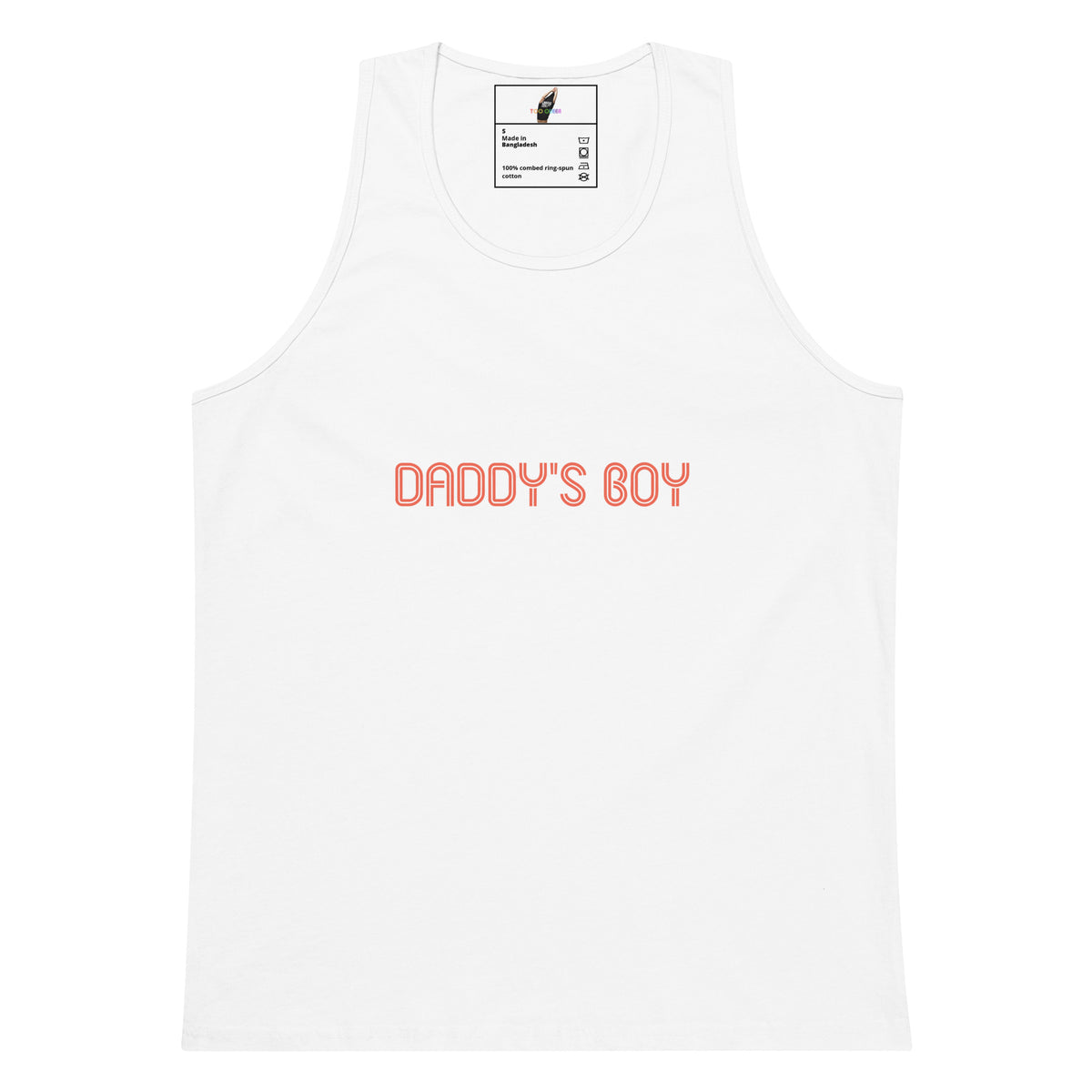 Daddy's Boy Unisex tank top - White