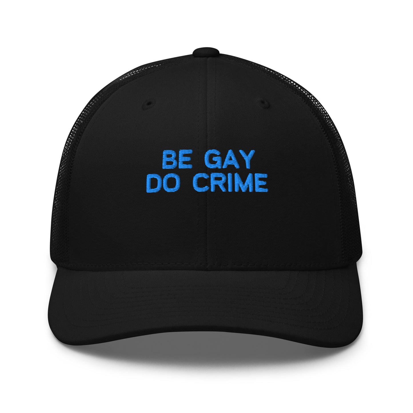 Black cap with 'LOVE, HURTS.' text in green on a white background