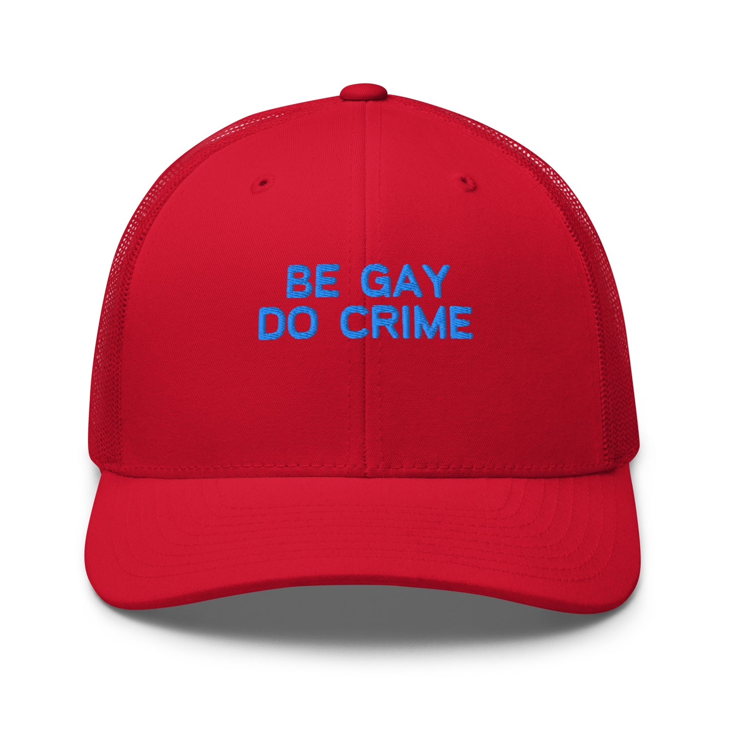 Red cap with 'ANEW THEORY' logo on a white background
