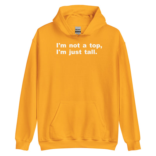 Yellow hoodie with 'LOW BATTERY HUMAN' text on a white background