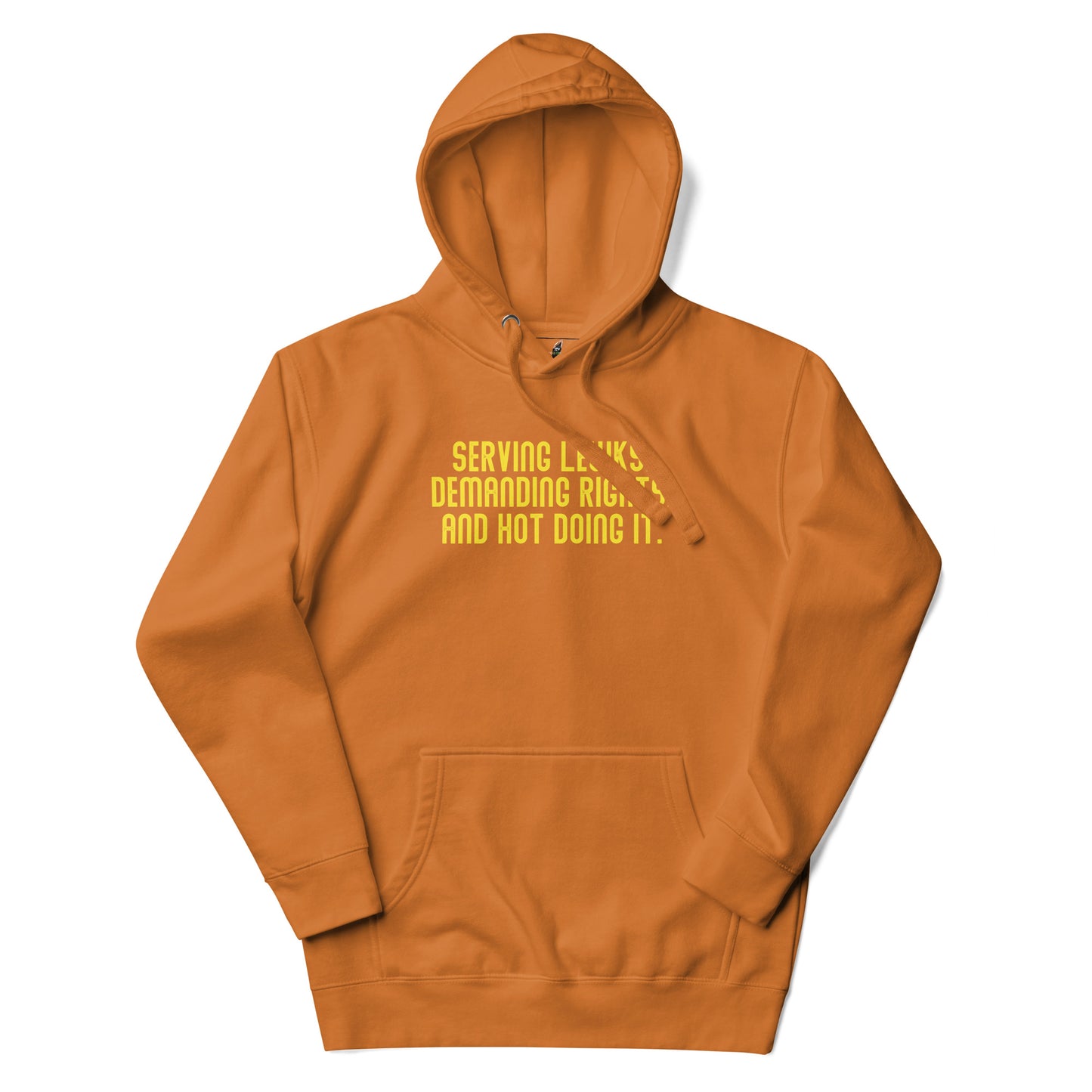 Serving Lewks. Demanding Rights. And Hot Doing It. Unisex Hoodie - Abobe