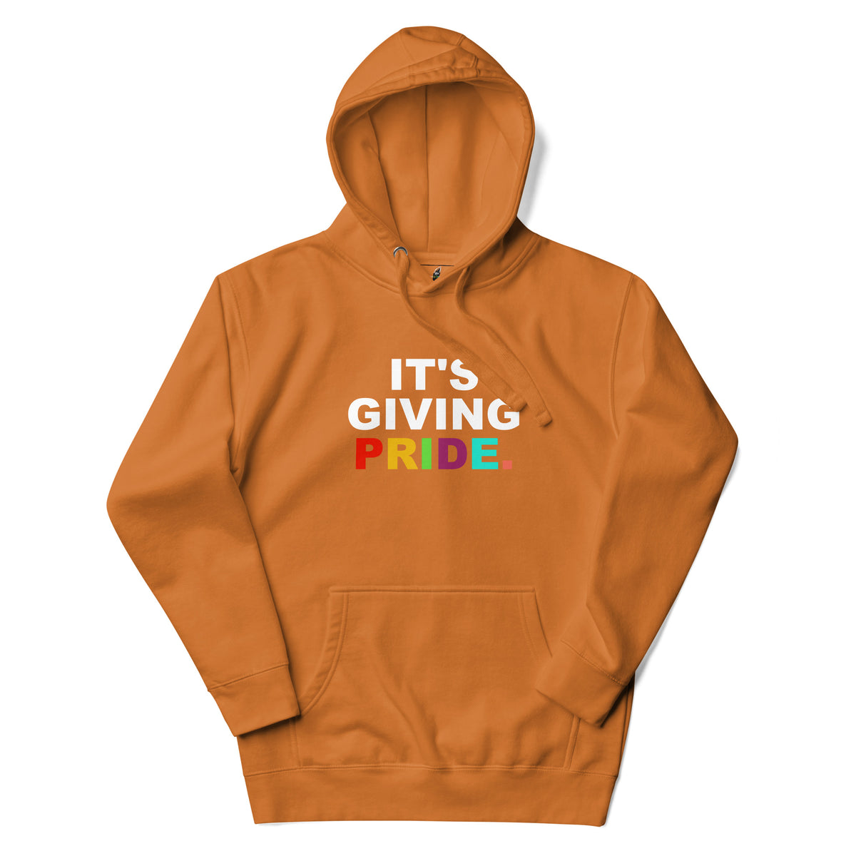 It's Giving Pride. Unisex Hoodie - Adobe