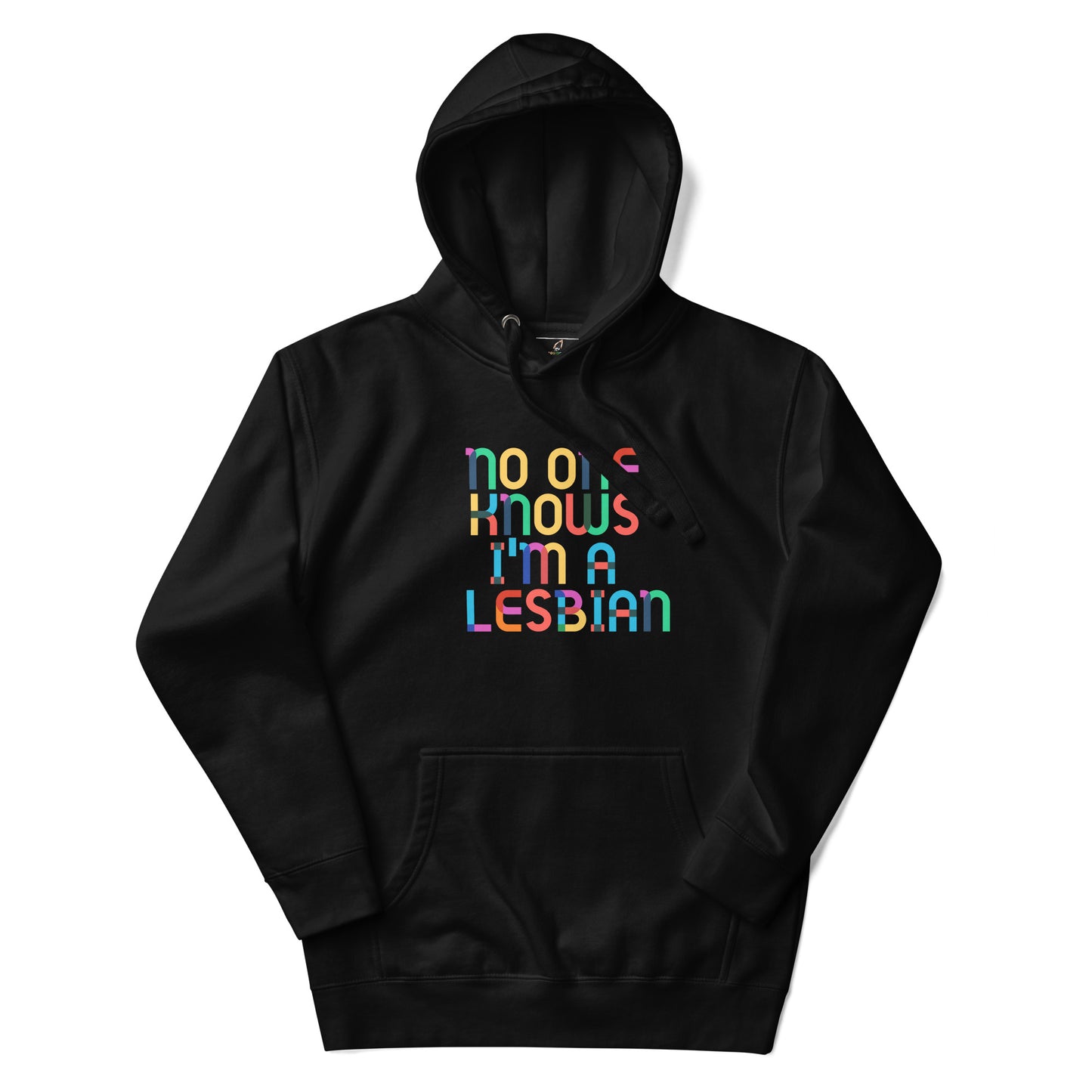 No One Knows I'm A Lesbian Rainbow Unisex Hoodie