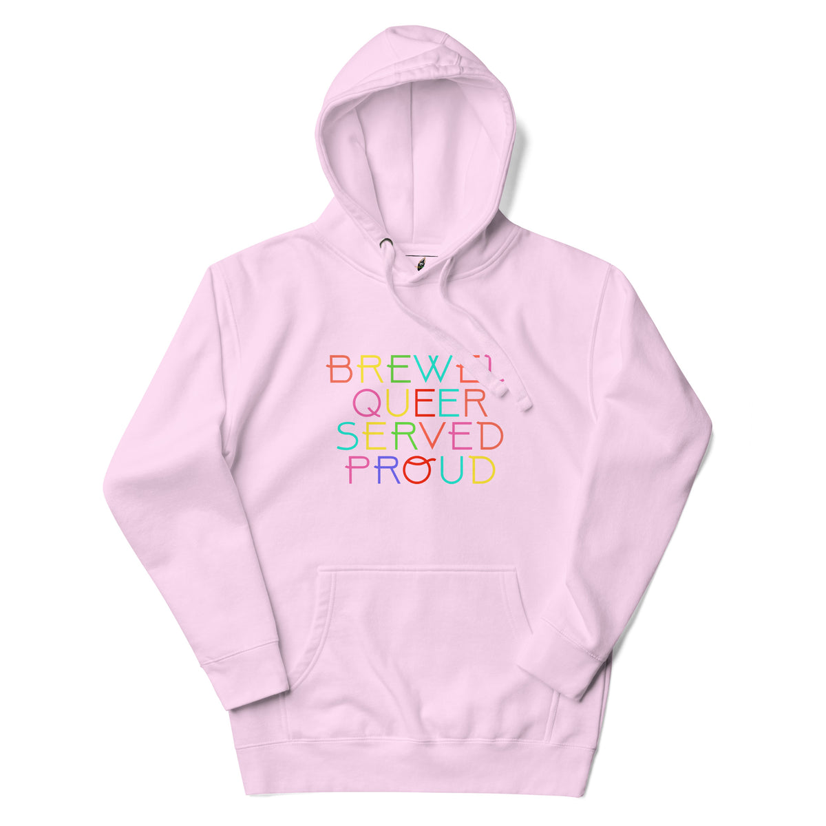 Brewed Queer Served Proud Unisex Hoodie