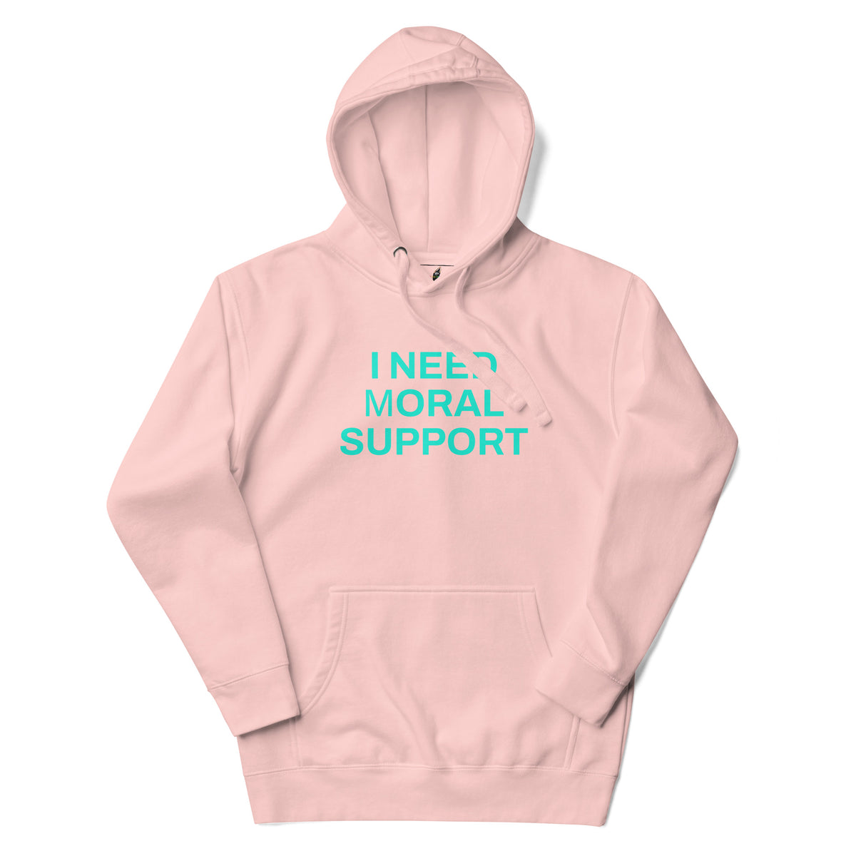 I Need mORAL Support Unisex Hoodie - Light Pink