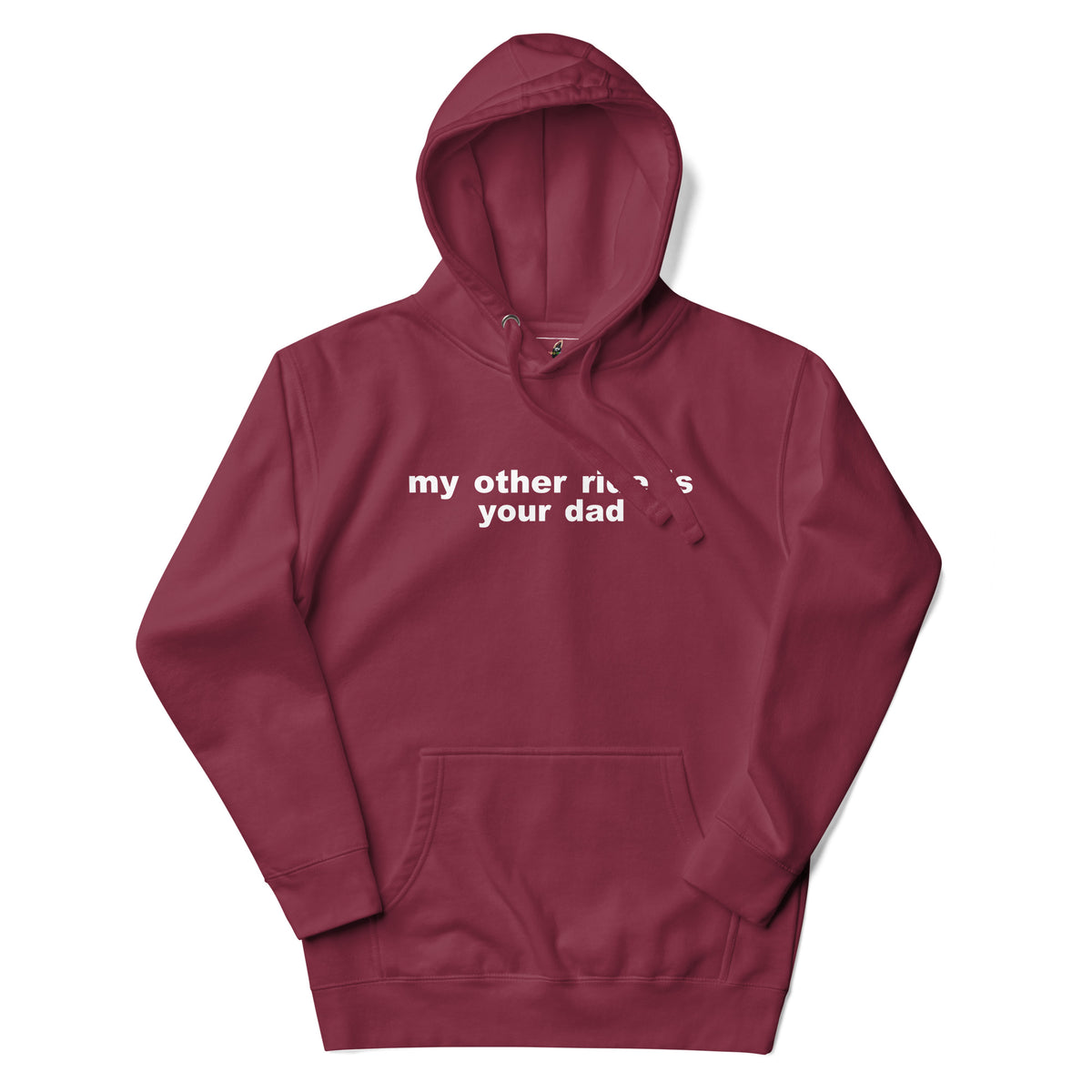Maroon hoodie with 'Rodeo Life' graphic on a white background