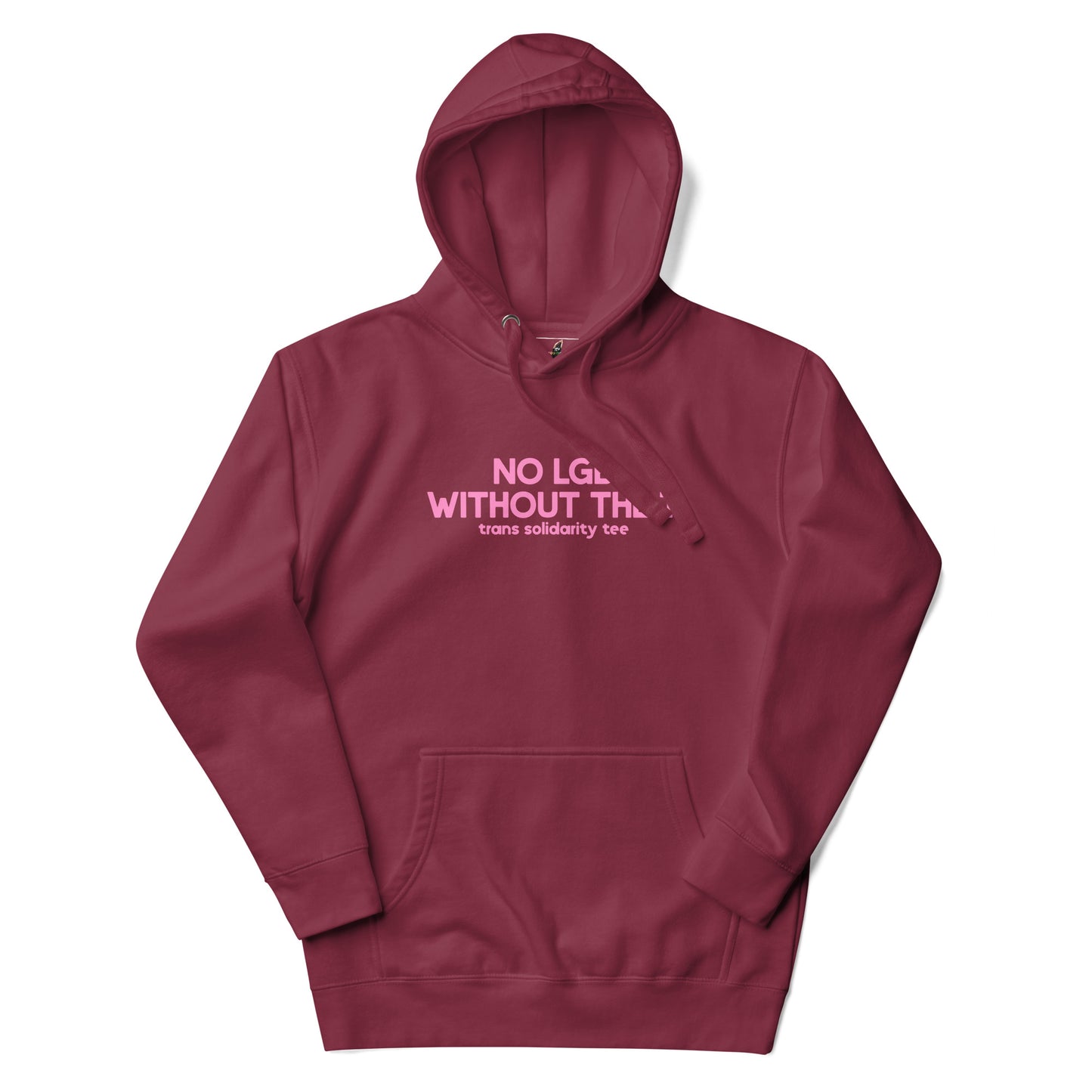 Maroon hoodie with 'Rodeo Life' graphic on a white background