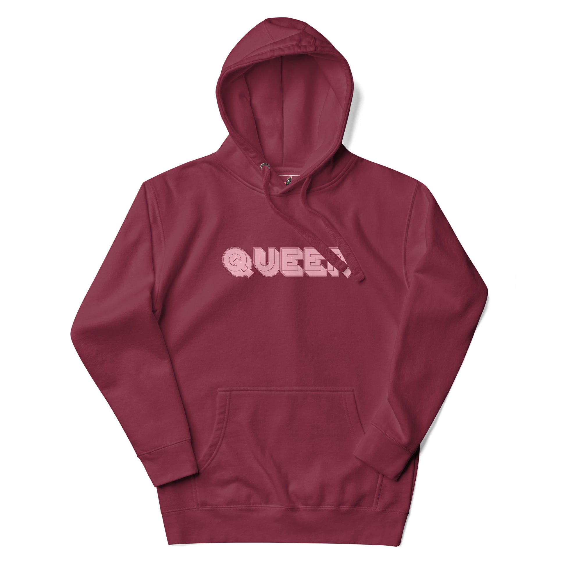 Maroon hoodie with 'Rodeo Life' graphic on a white background
