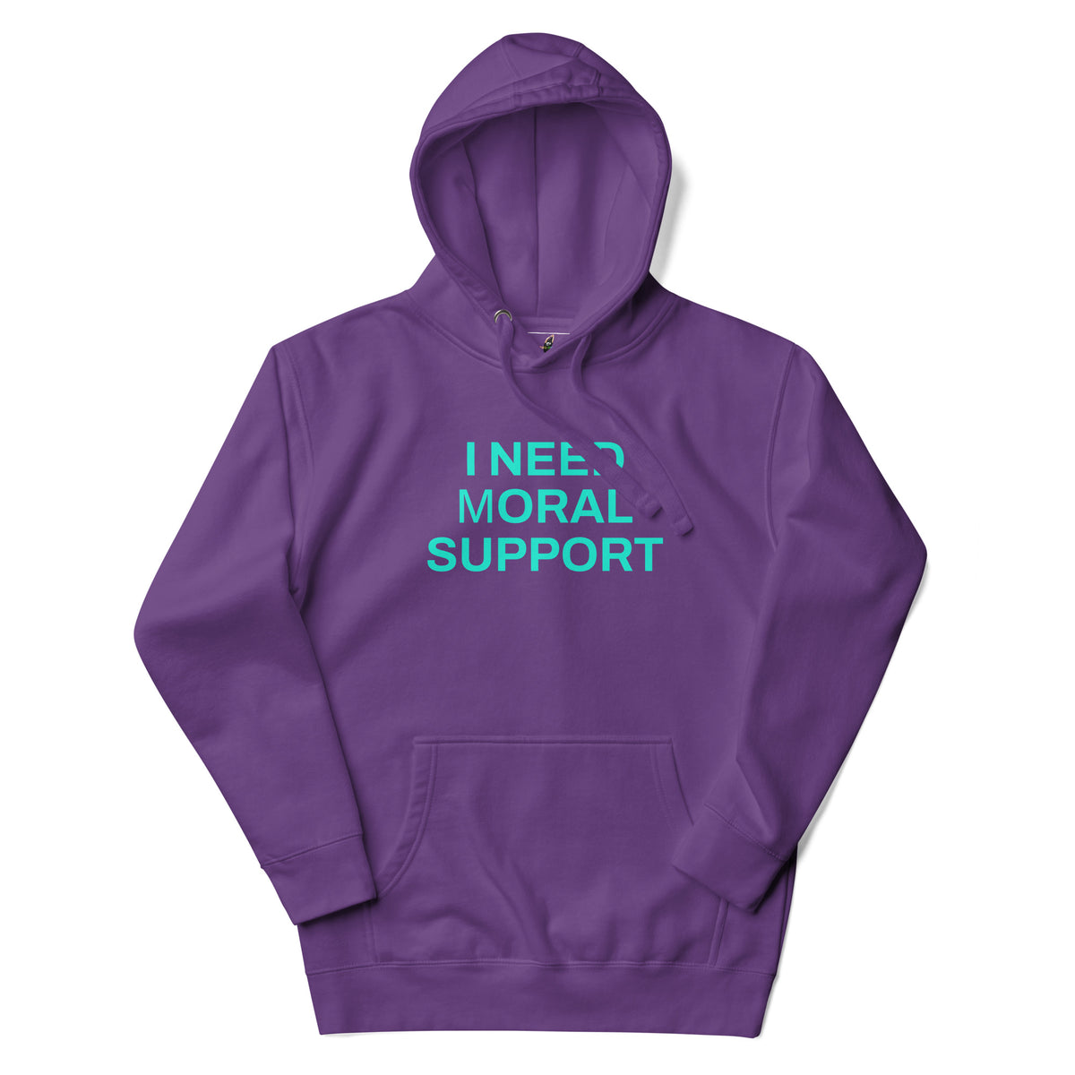 I Need mORAL Support Unisex Hoodie - Purple