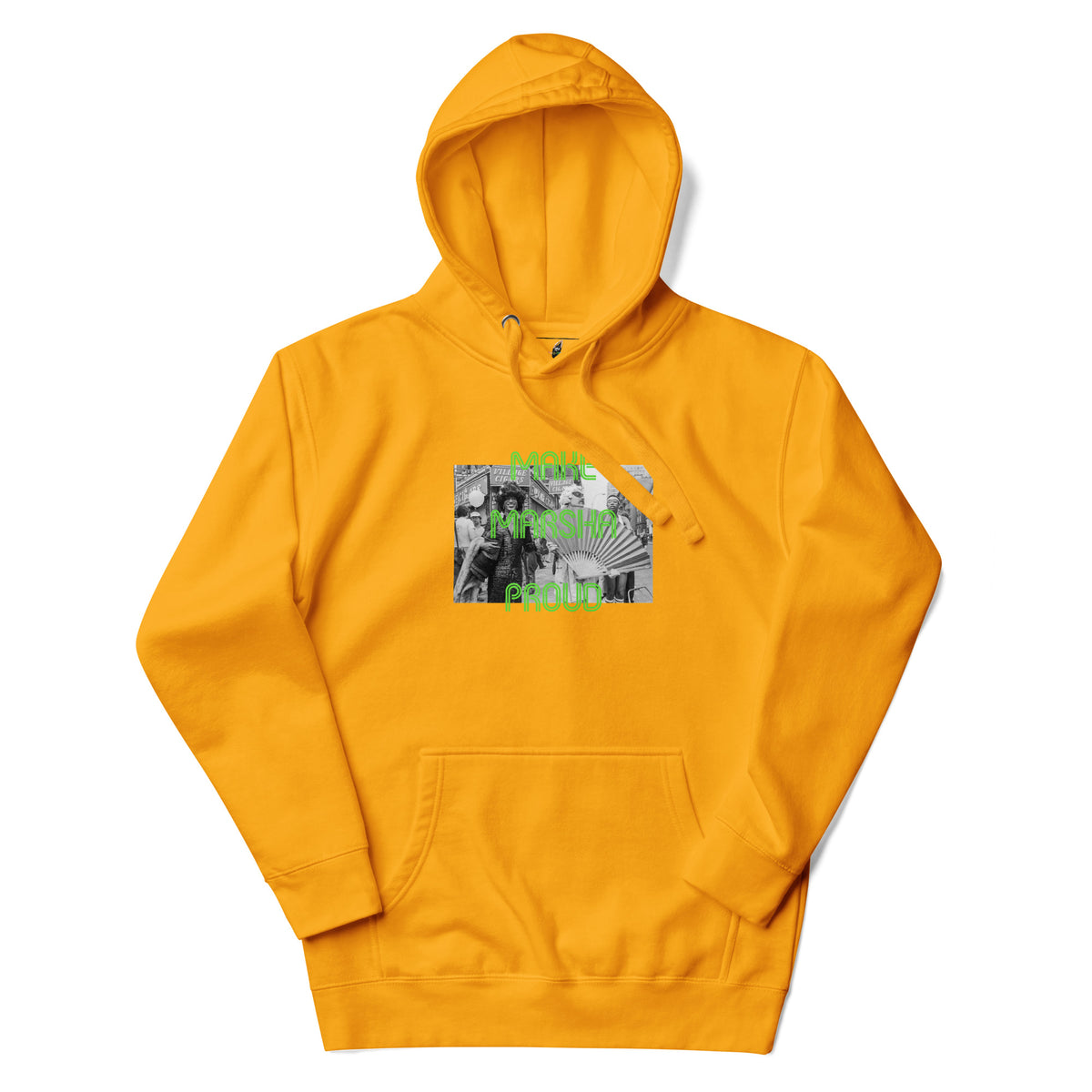 Make Marsha Proud Unisex Hoodie - Gold