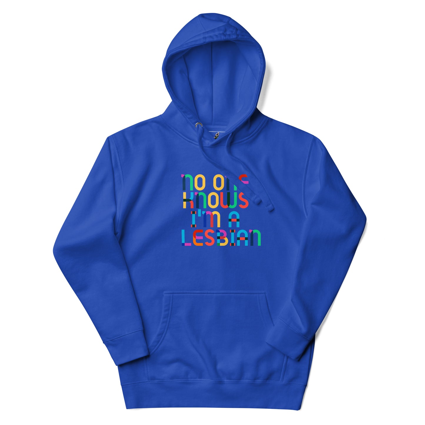 No One Knows I'm A Lesbian Rainbow Unisex Hoodie