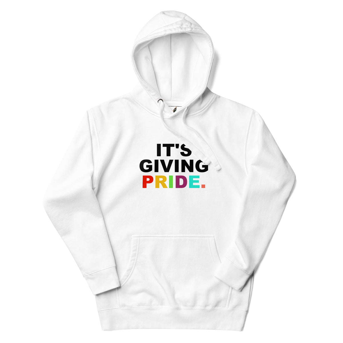 It's Giving Pride. Unisex Hoodie - White