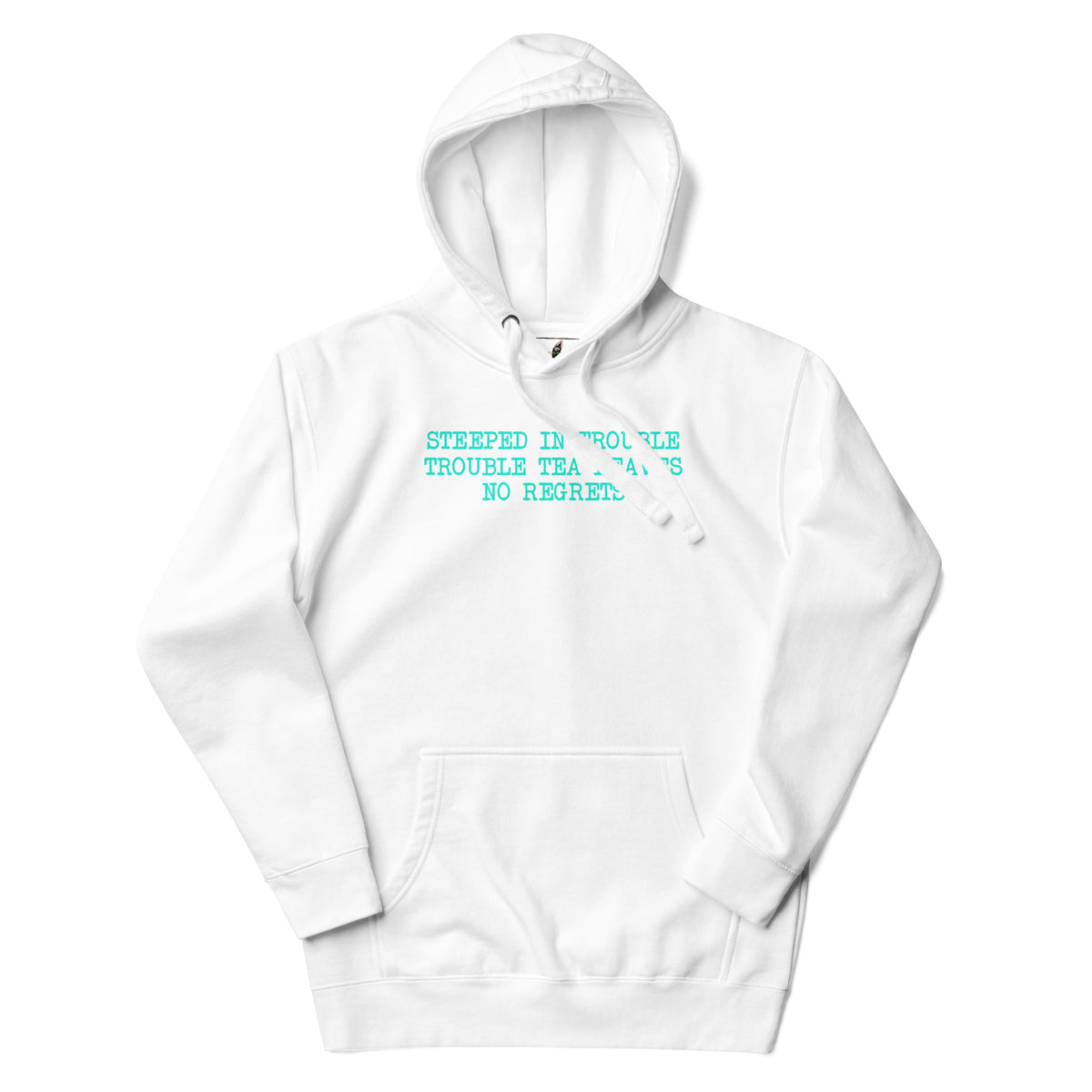 Steeped In Trouble Unisex Hoodie - White