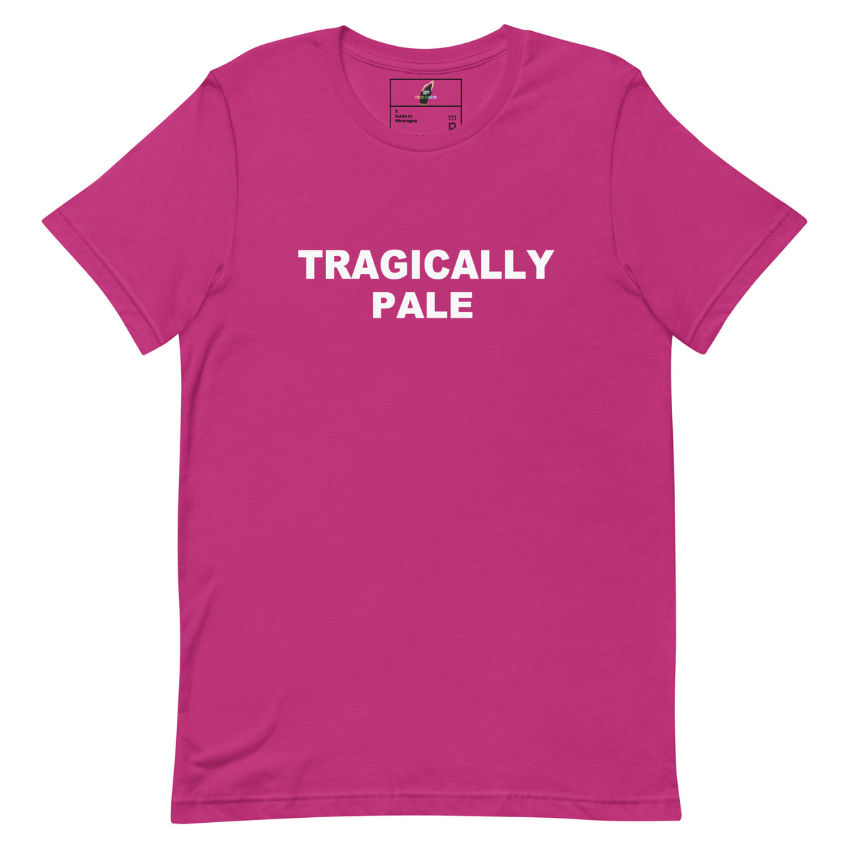 Tragically Pale T Shirt - Berry