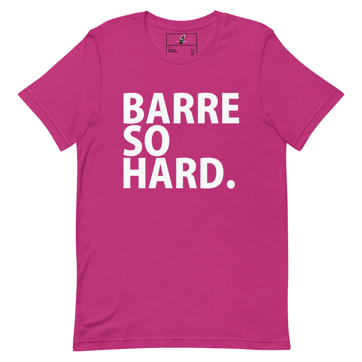 Barre So Hard T Shirt - Berry