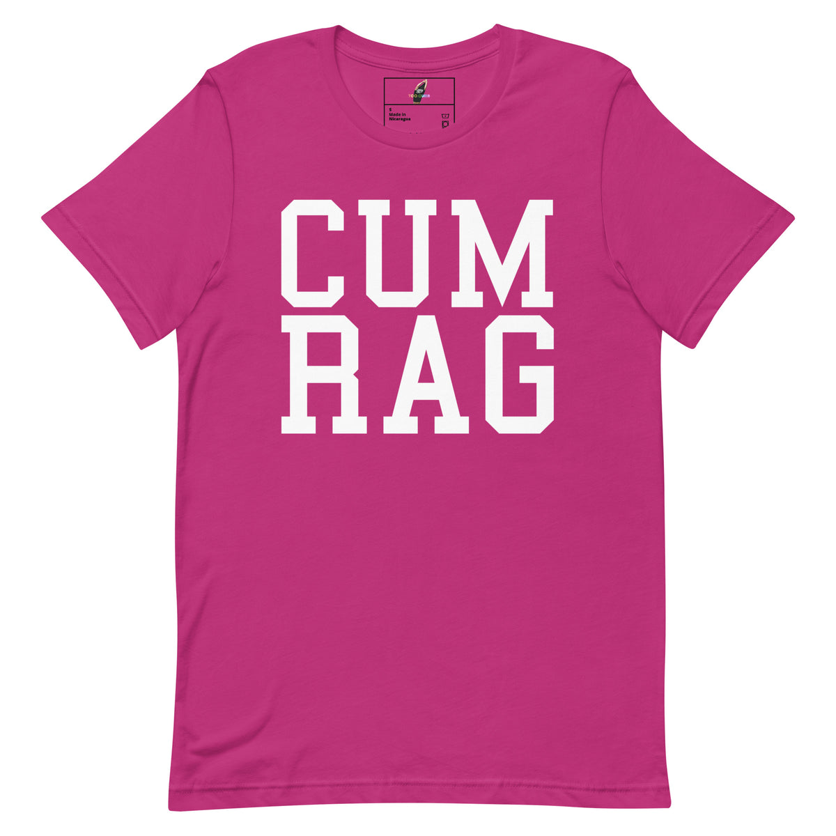 Cum Rag T Shirt - Berry