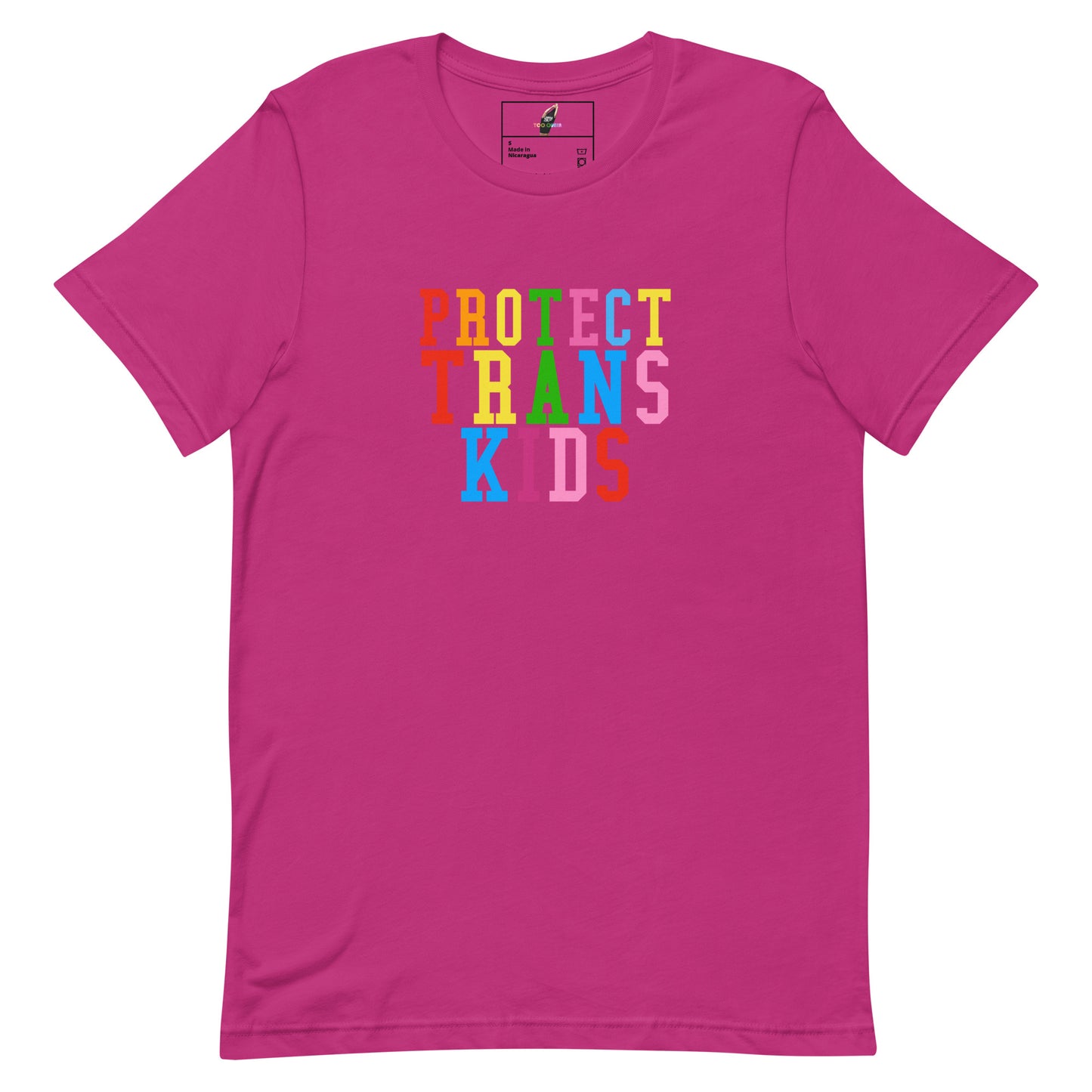 Protect Trans Kids T-Shirt - Berry