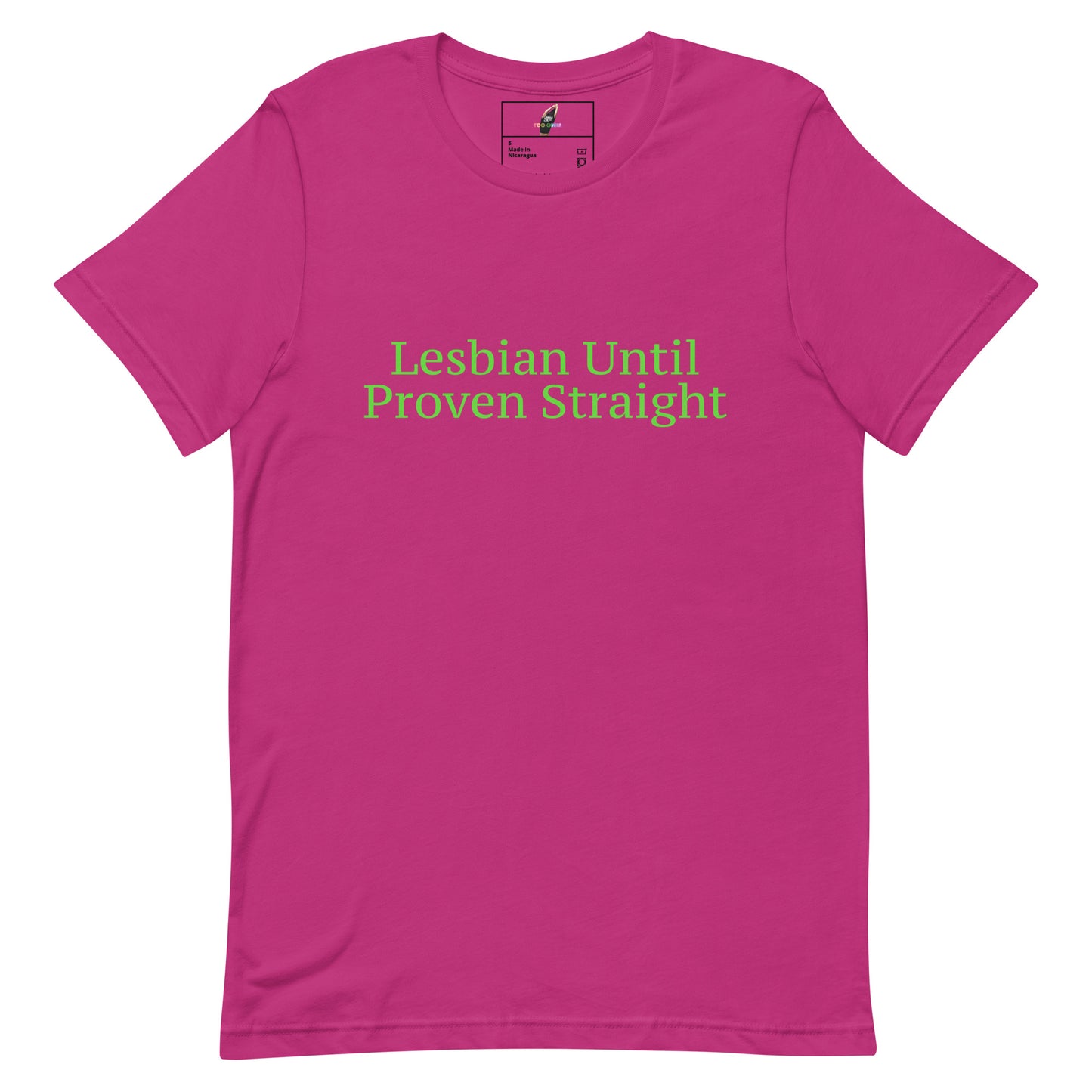 Red t-shirt with white text 'ain't doin' right' on a white background