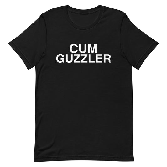 Cum Guzzler T Shirt - Black