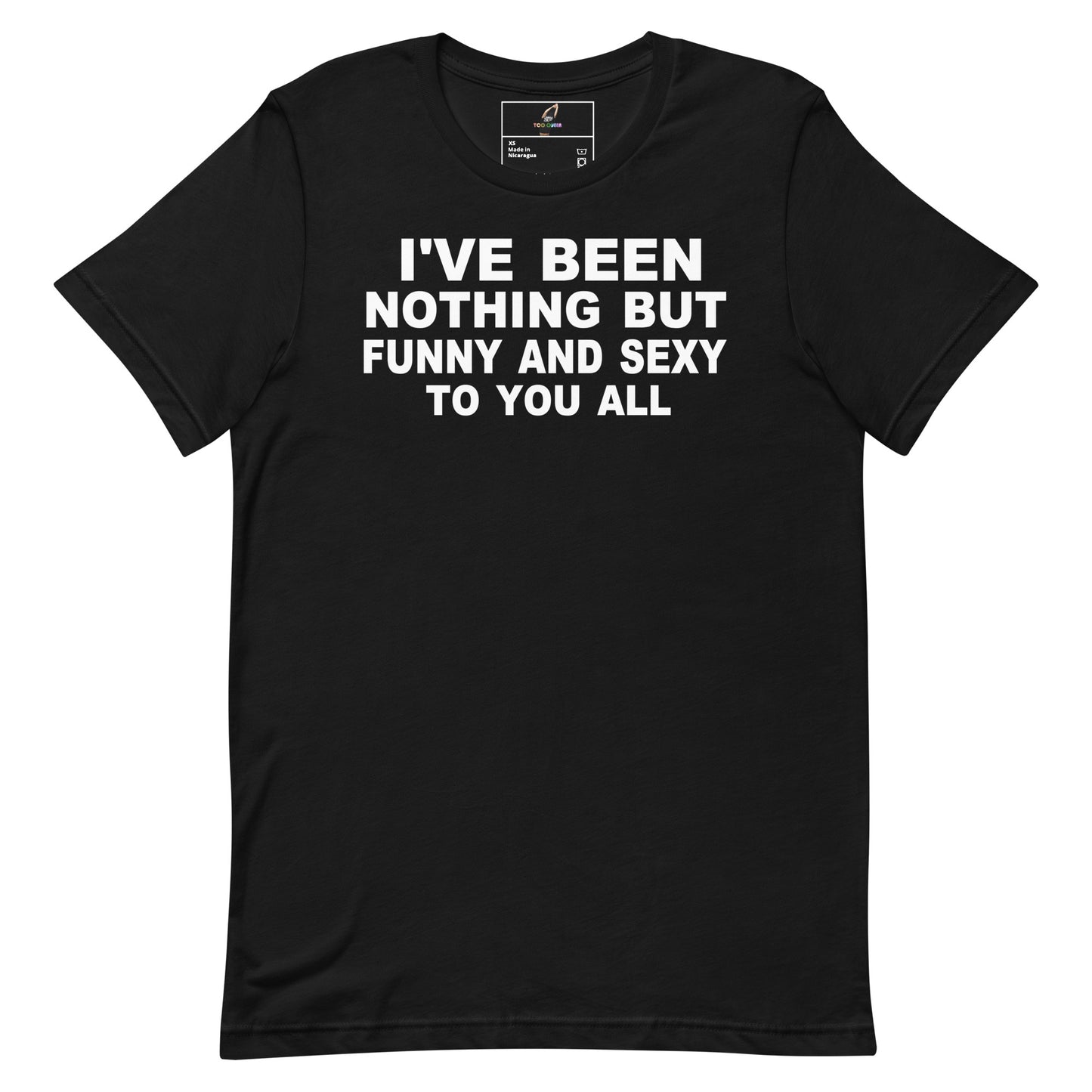 A dark heather gray short-sleeve t-shirt with 'ELDEST daughter' printed in white across the chest, shown on a plain white background.