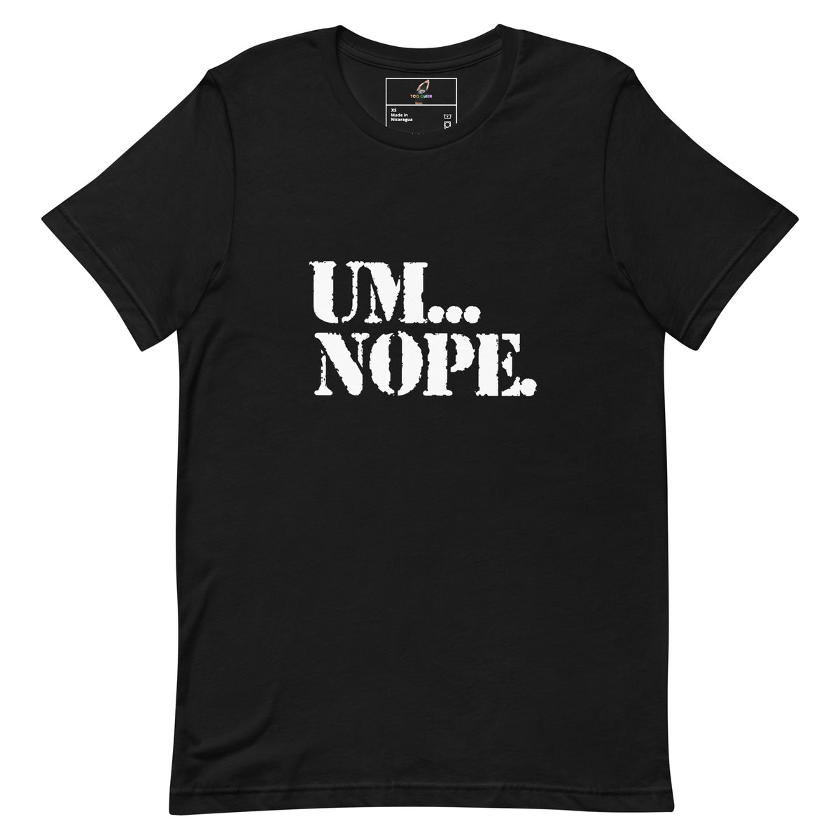 Black t-shirt with a graphic of a sloth riding a unicorn and 'To the Disco' text on a white background