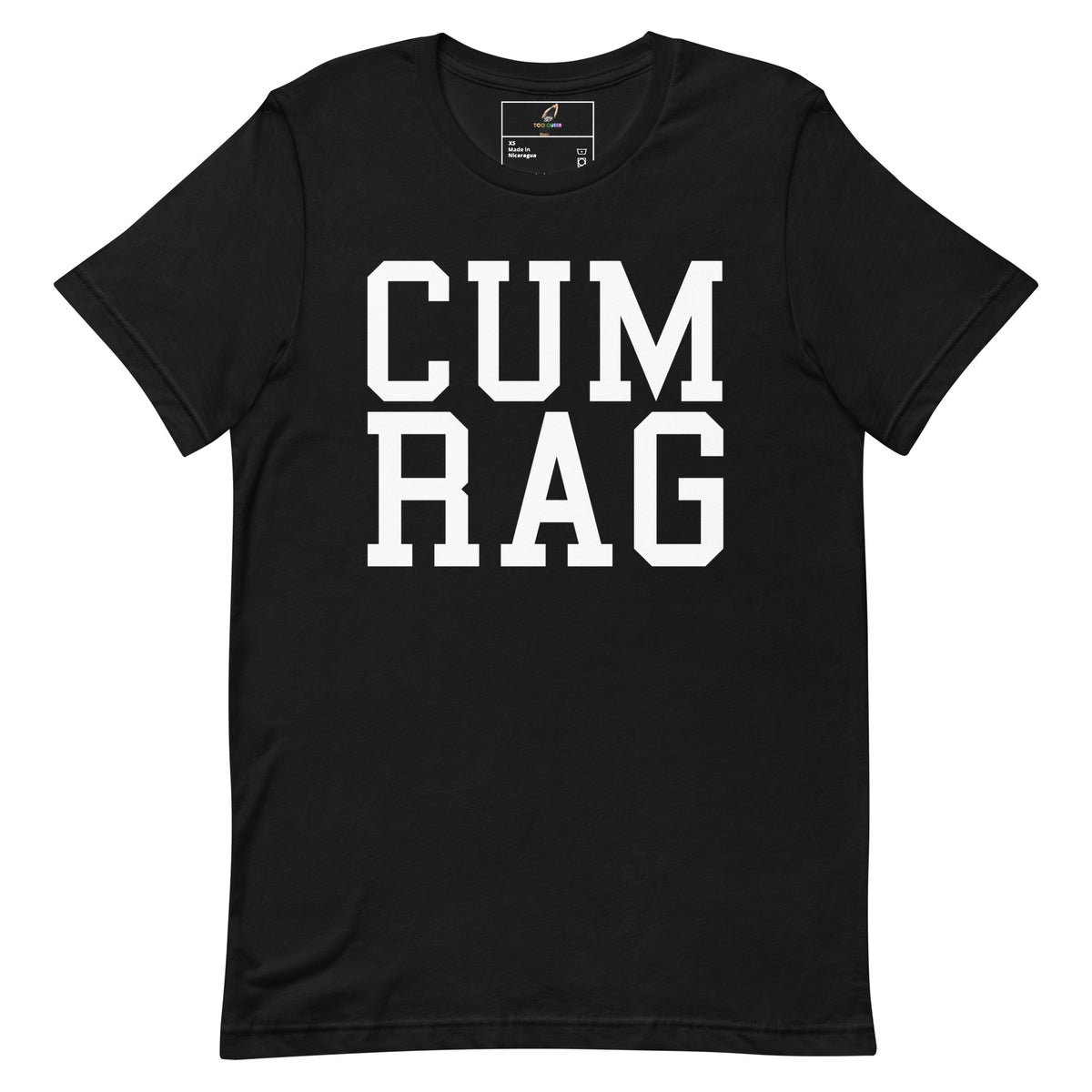 Cum Rag T Shirt - Black