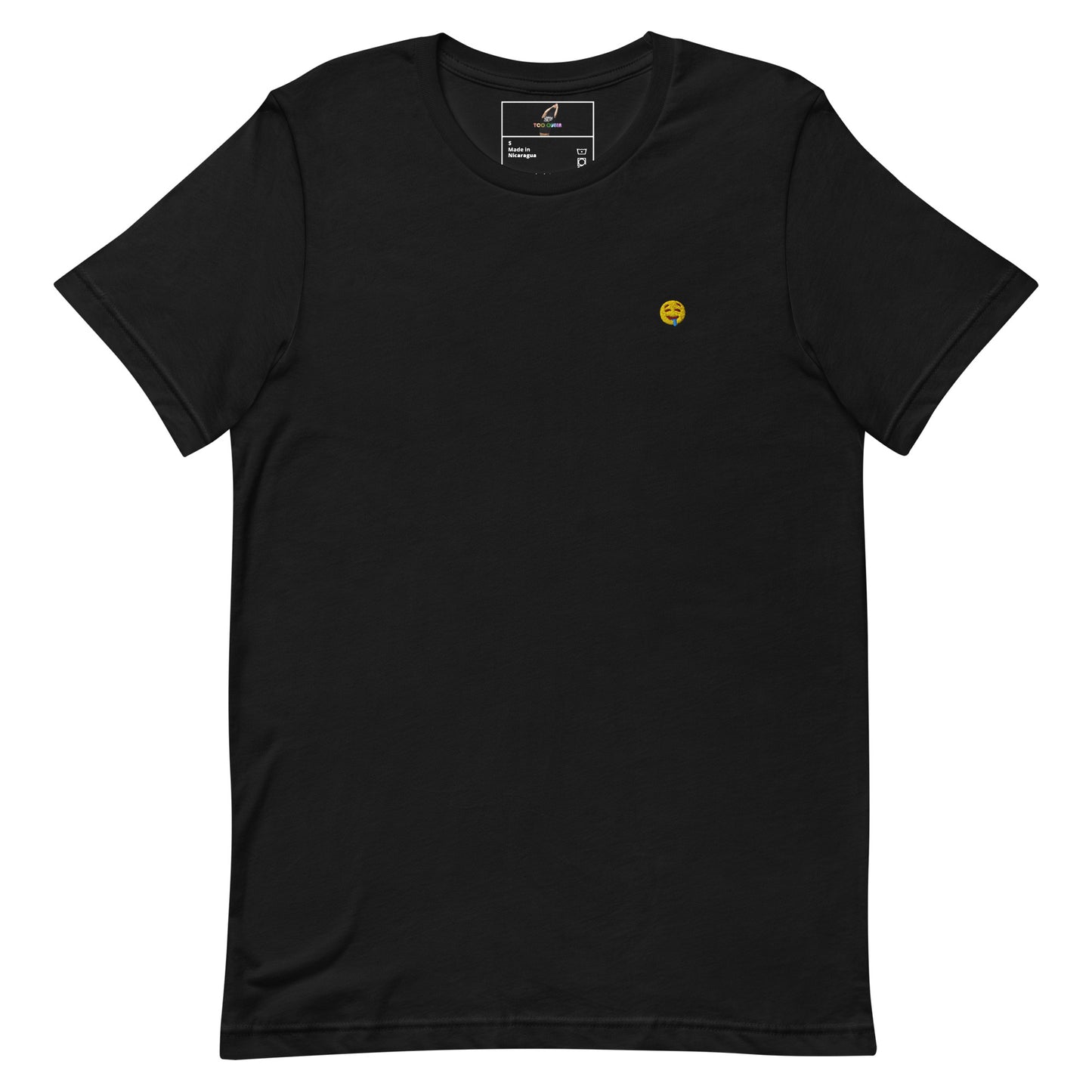 Navy blue t-shirt with white text 'Gentle parenting, internally screaming' on a white background