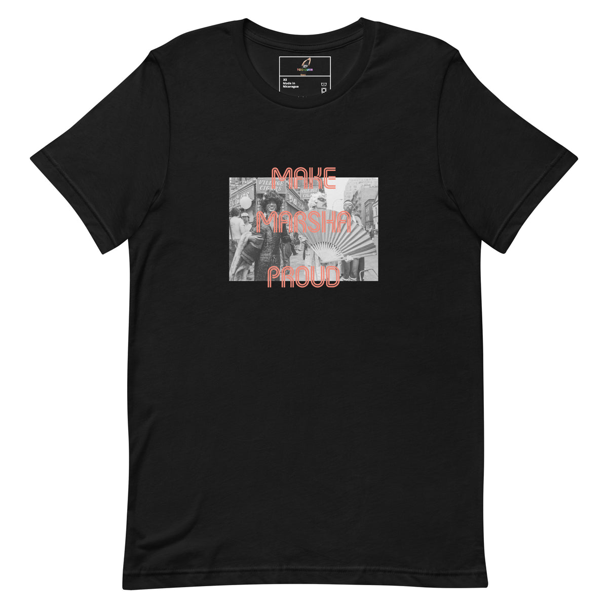Make Marsha Proud Unisex t-shirt - Black