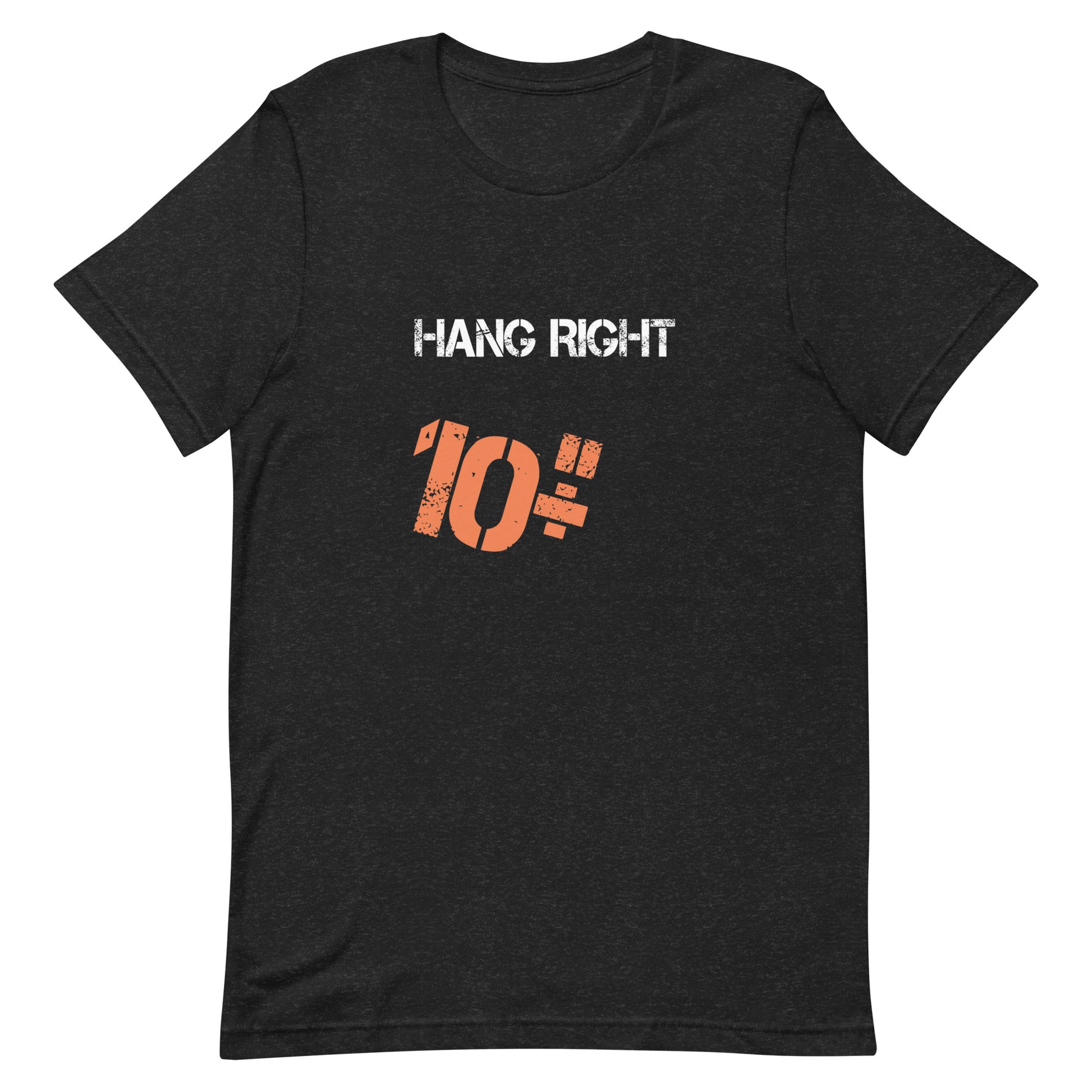 Hang Right 10 T-Shirt - Black Heather