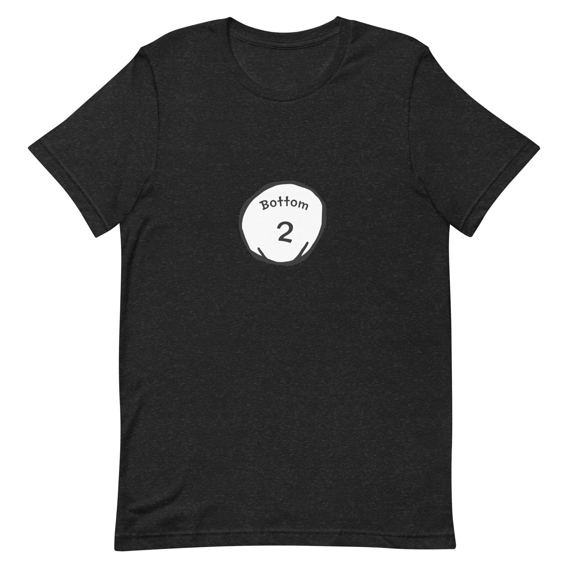 Bottom 2 T Shirt - Black Heather