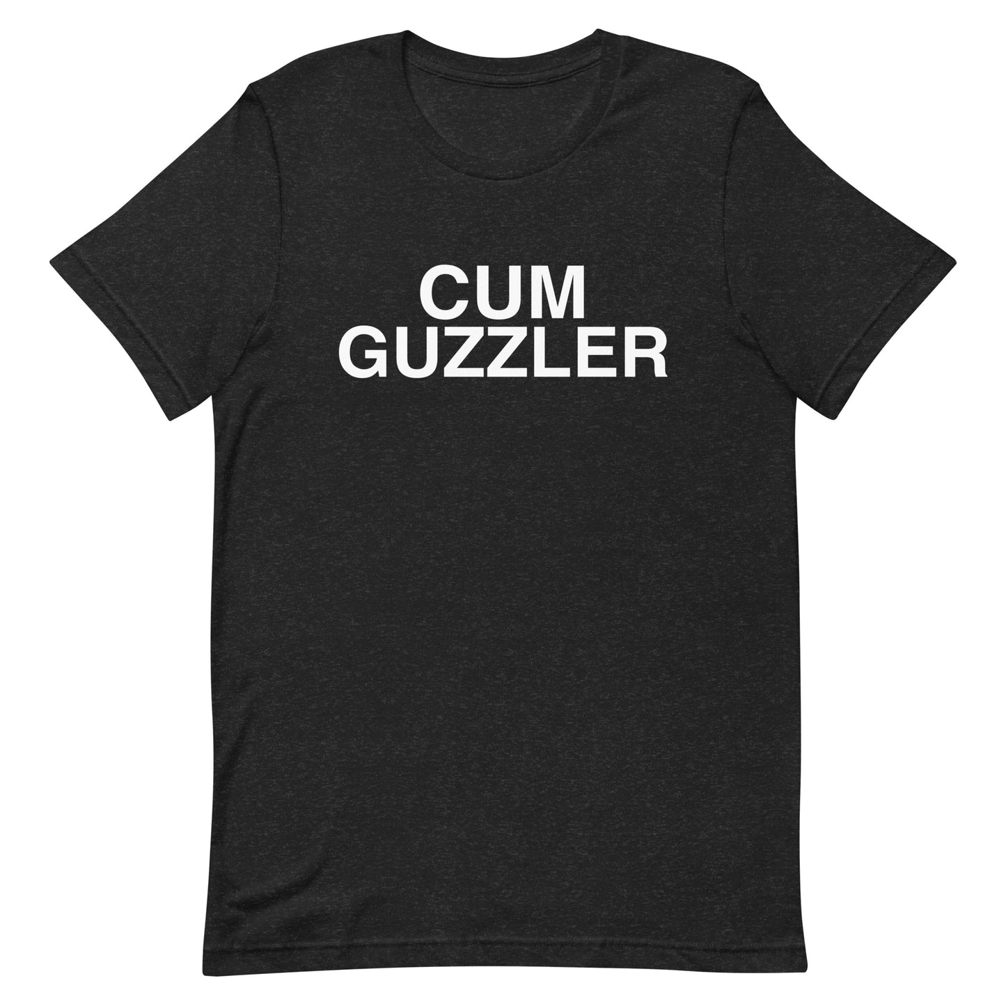 Cum Guzzler T Shirt - Black Heather