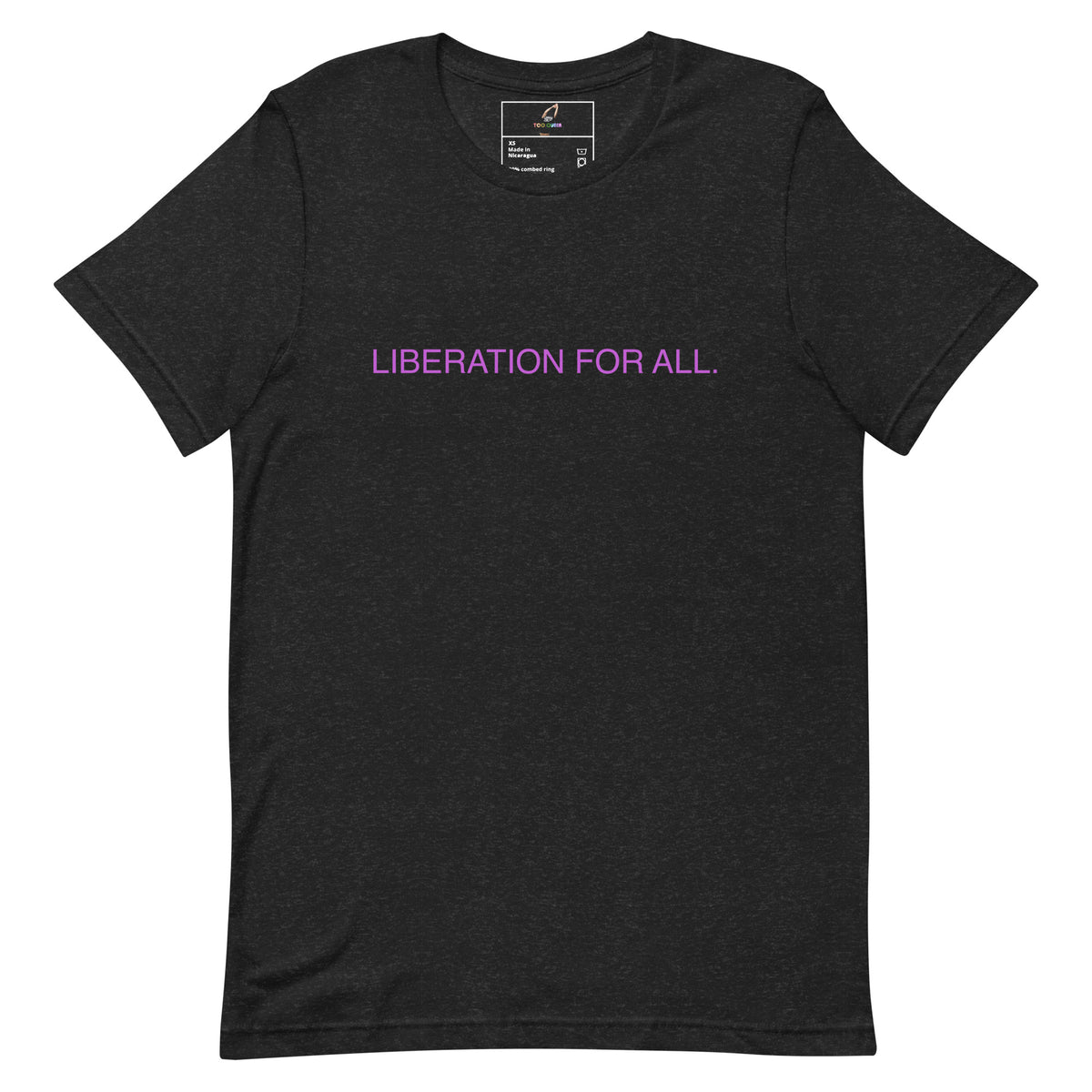 Liberation For All Unisex t-shirt - Back Heather