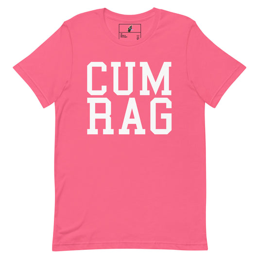 Cum Rag T Shirt - Charity Pink