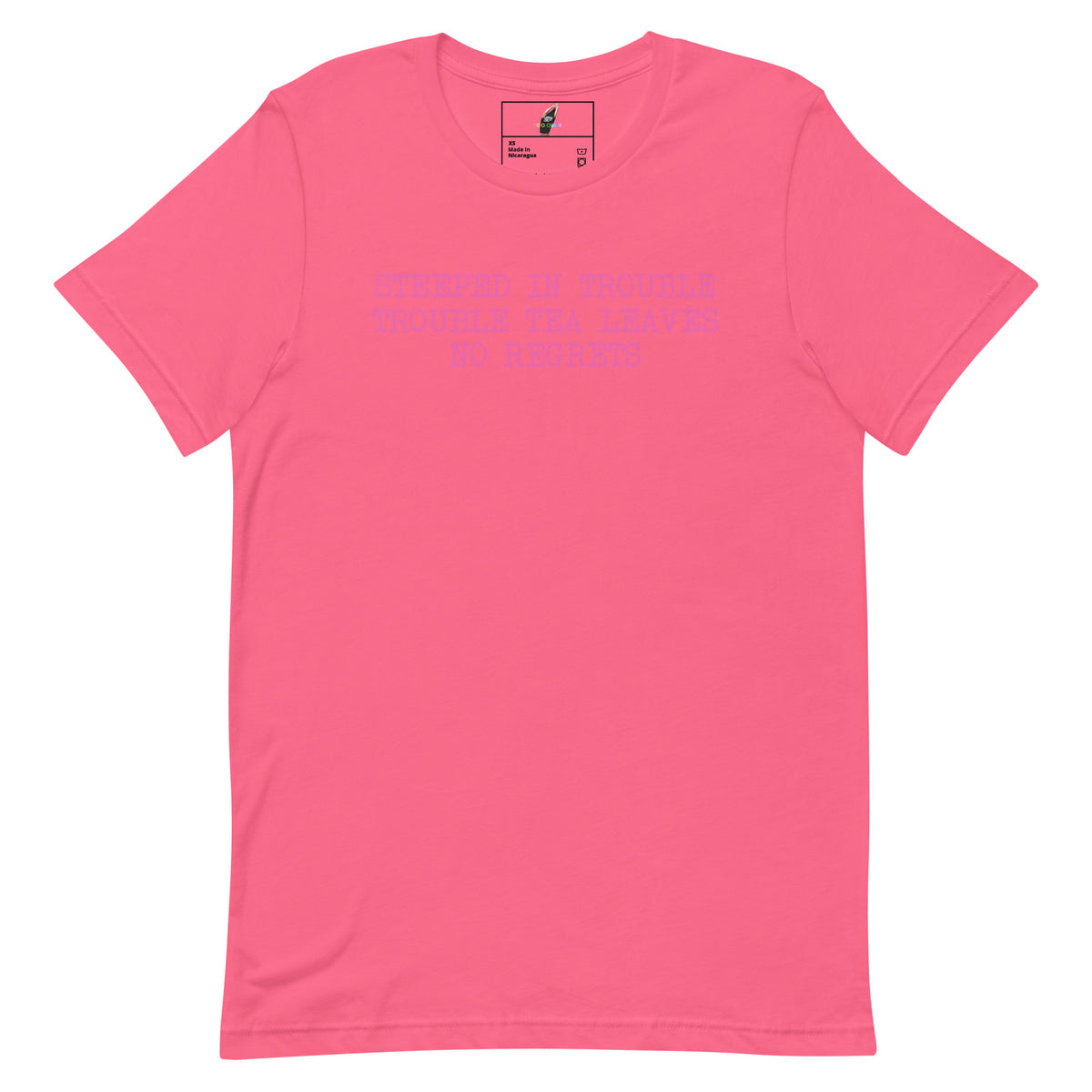 Steeped In Trouble Unisex t-shirt - Charity Pink