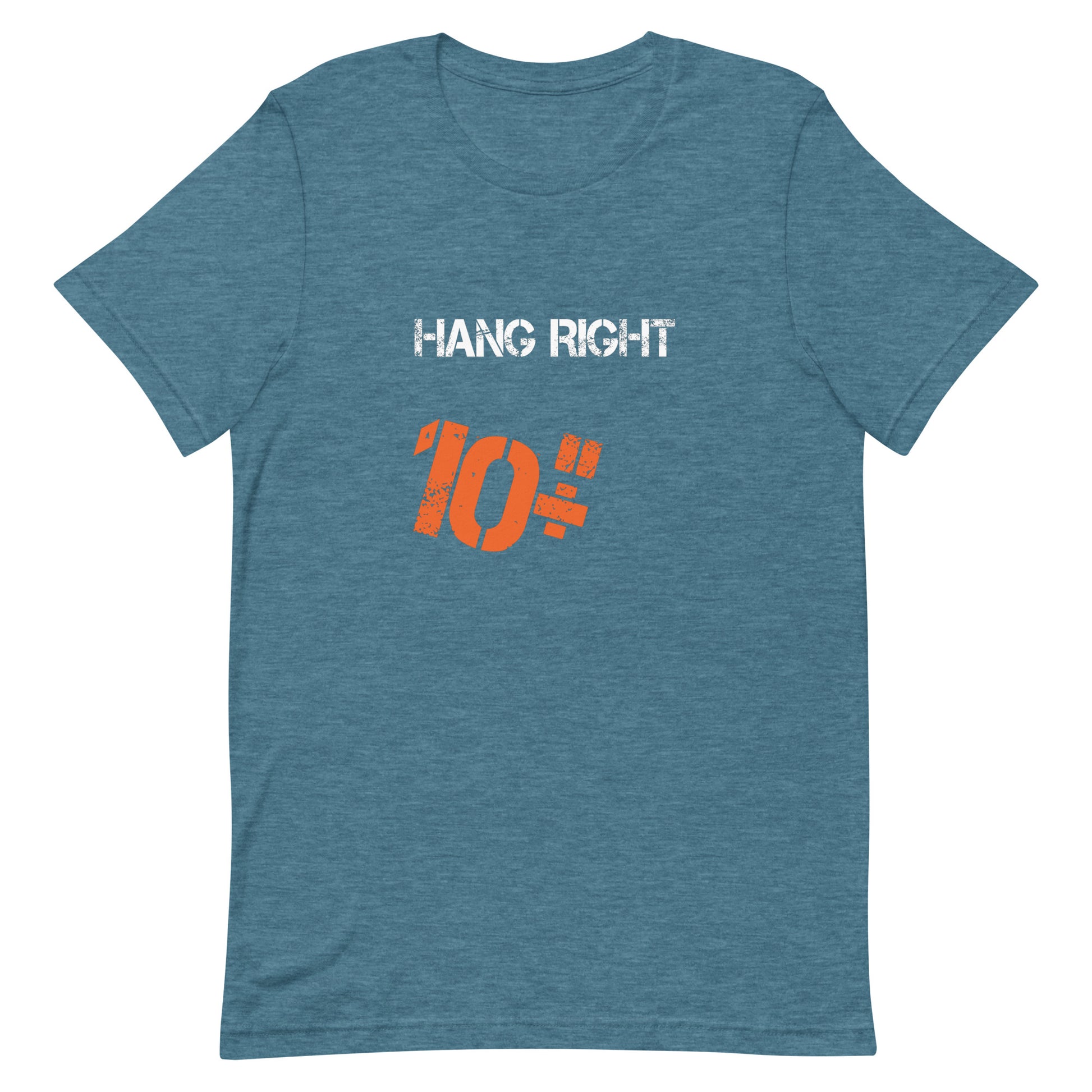 Hang Right 10 T-Shirt - Heather Deep Teal