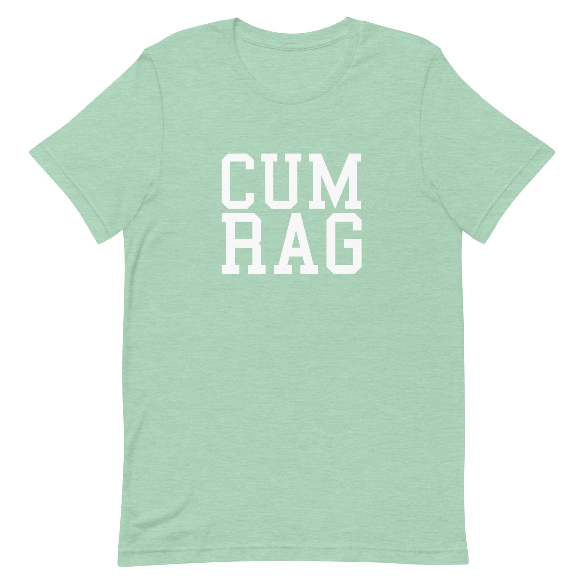 Cum Rag T Shirt - Heather Prism Mint