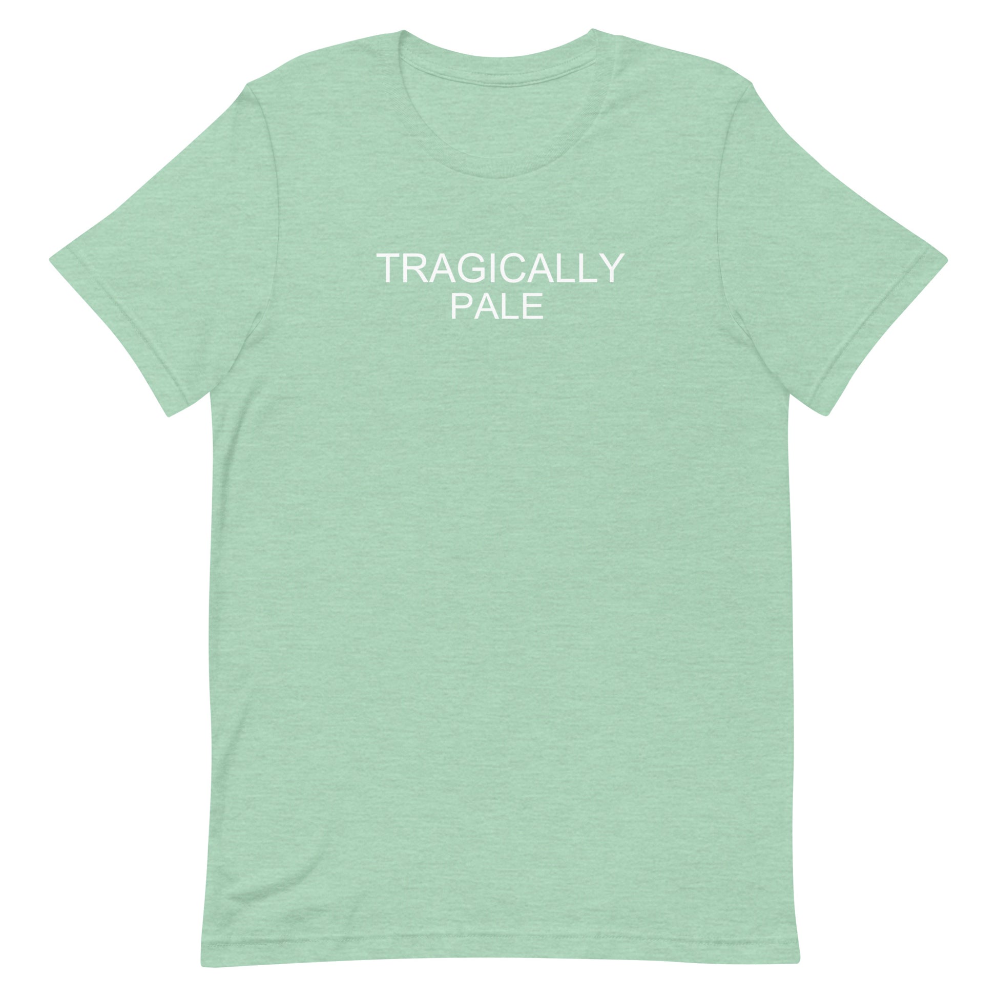 Tragically Pale T Shirt - Heather Prism Mint