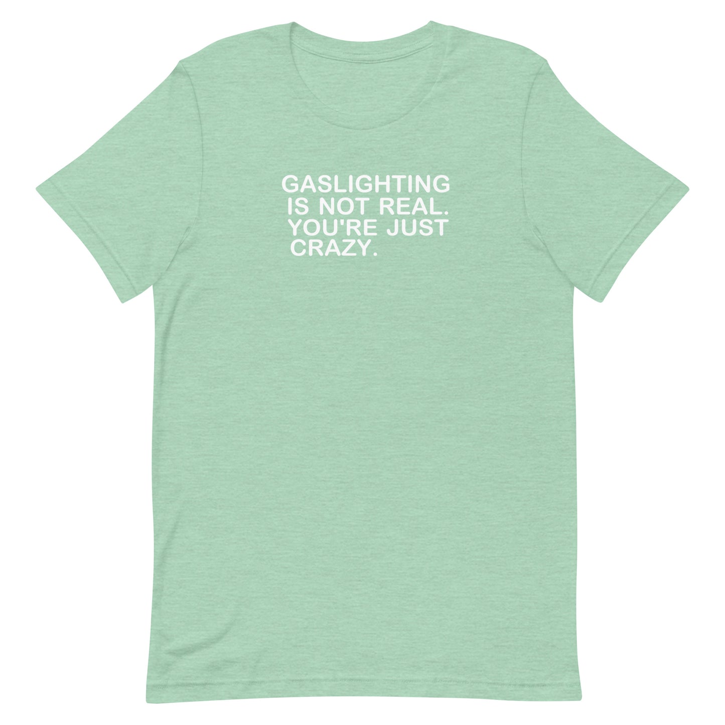 Gaslighting T Shirt - Heather Prism Mint