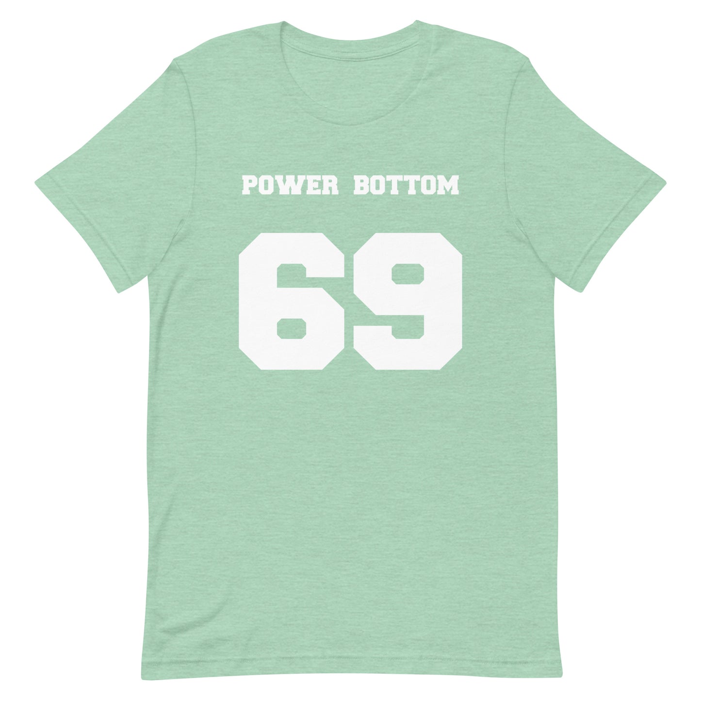 Power Bottom 69 T Shirt - Heather Prism Mint
