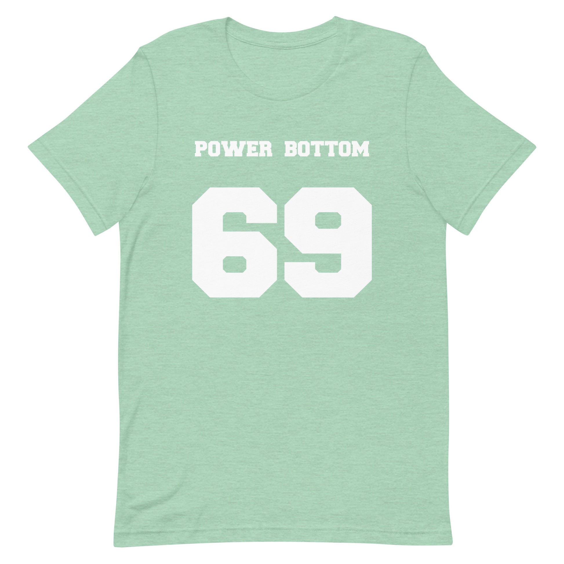 Power Bottom 69 T Shirt - Heather Prism Mint