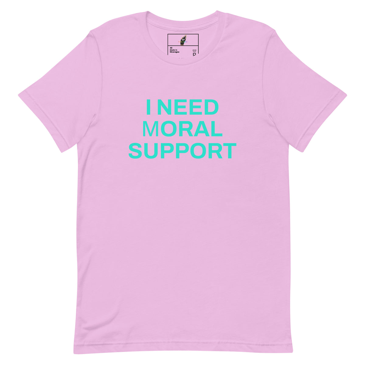 I Need mORAL Support Unisex t-shirt - Lilac
